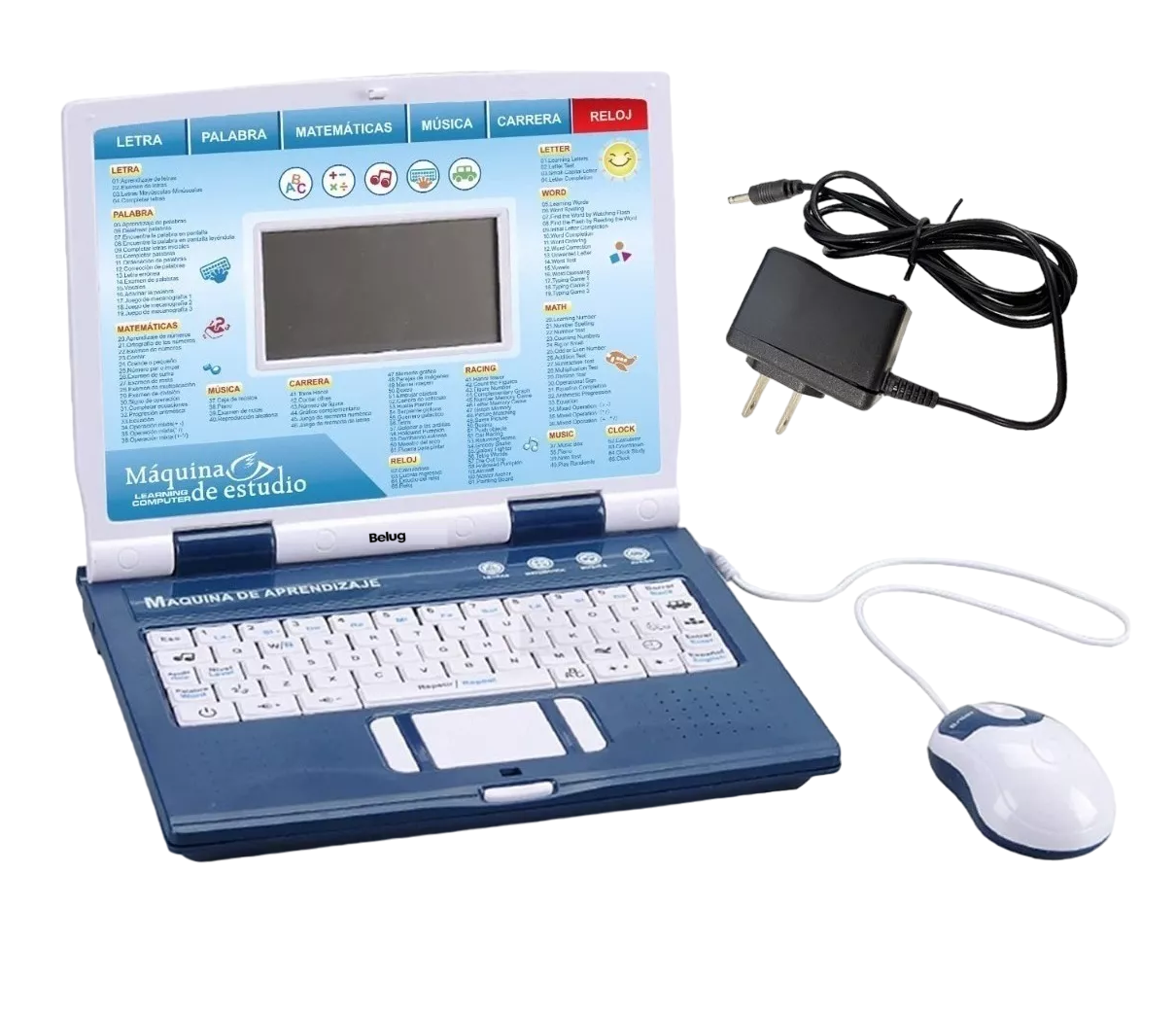 Foto 2 pulgar | Laptop Para Niños Inglés Y Español Azul Belug