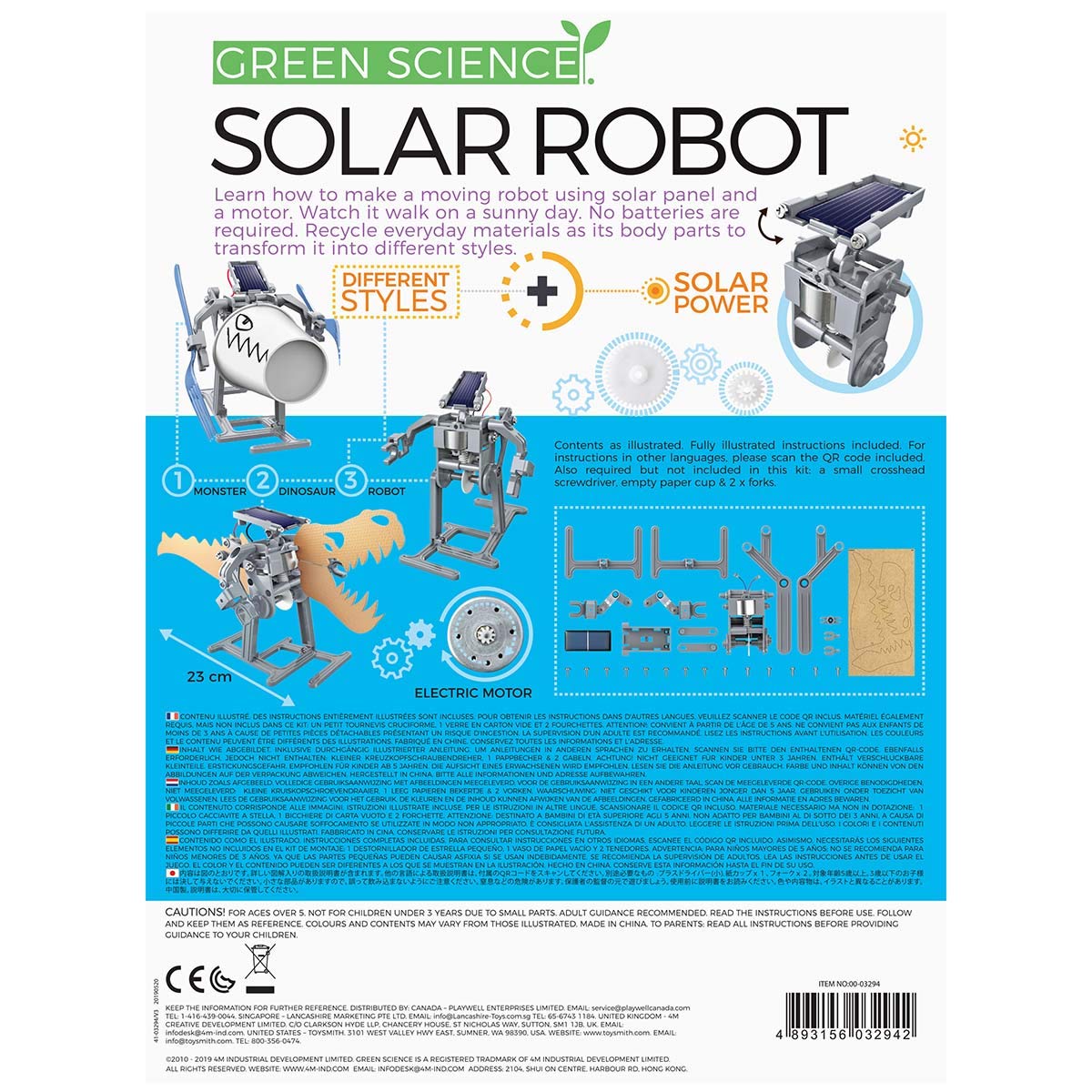 Foto 6 | Kit De Robot Solar 4m Green Science Green Energy Robotics - Venta Internacional.