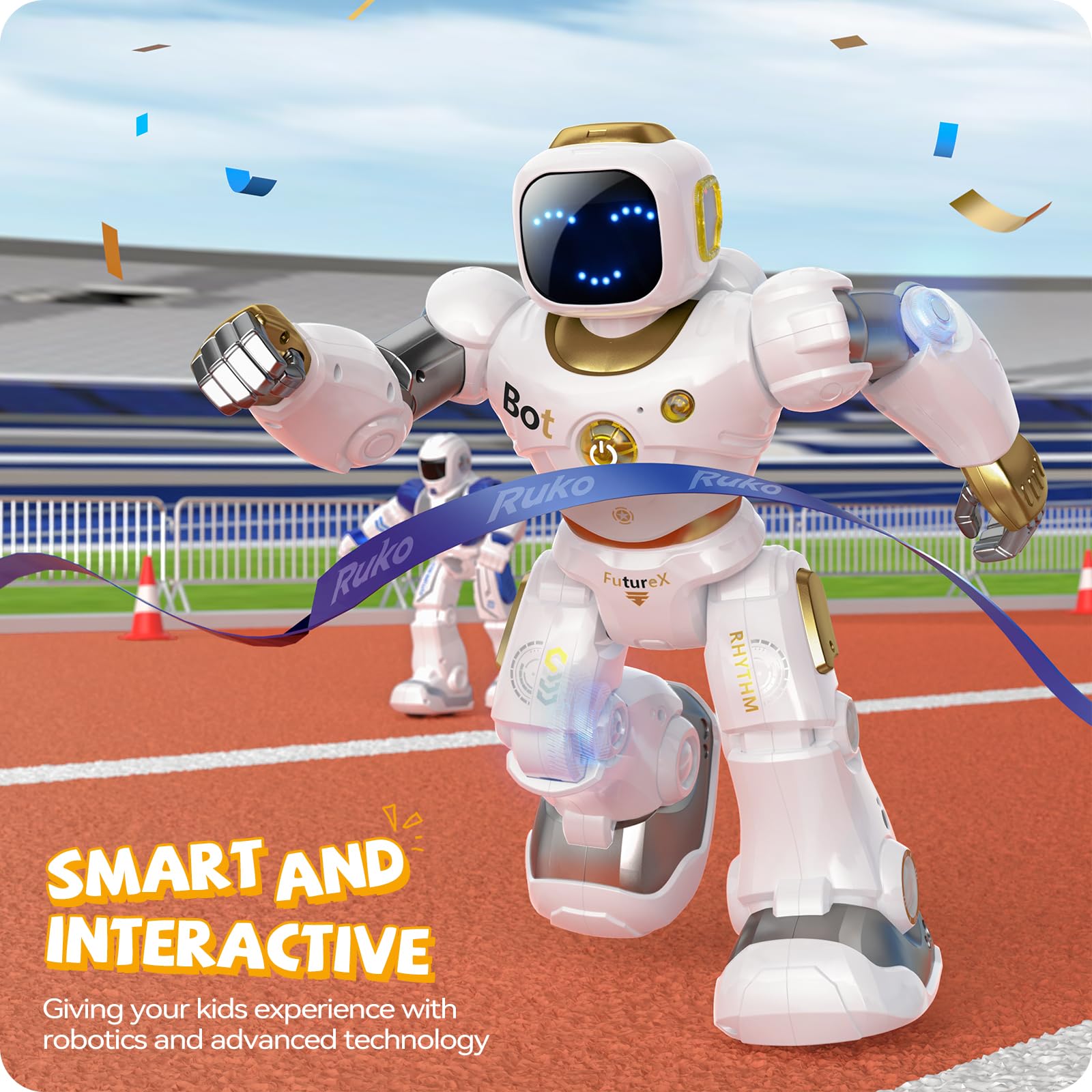 Foto 5 | Robot Inteligente Ruko Carle, Grande, Programable Para Niños, Dorado - Venta Internacional.