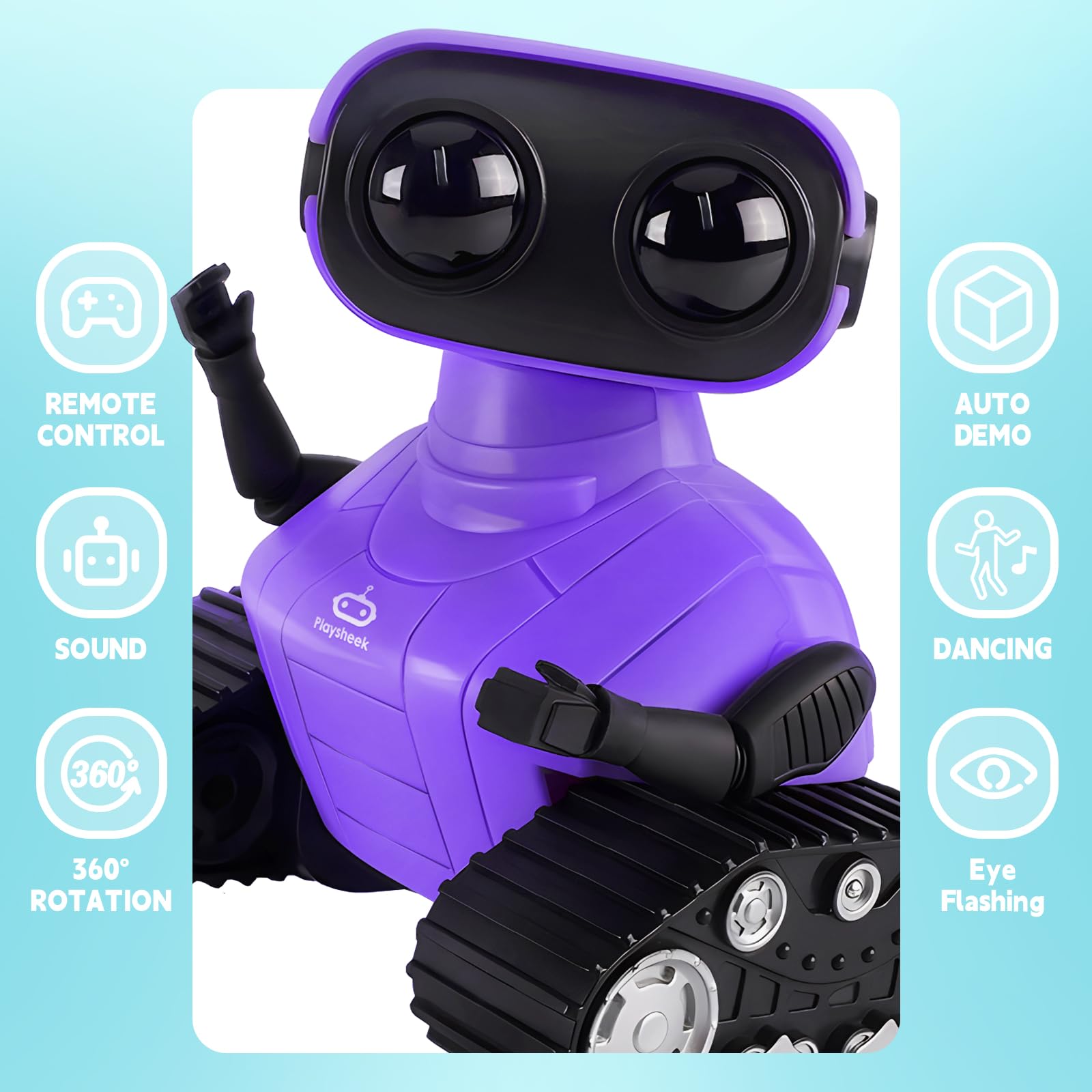 Foto 2 | Robot Playsheek Emo Recargable Con Mando A Distancia 3+ - Venta Internacional.