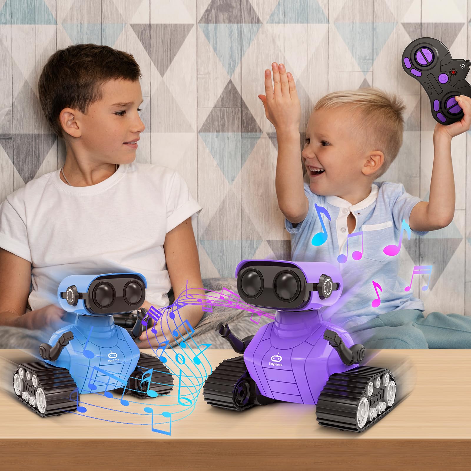 Foto 4 | Robot Playsheek Emo Recargable Con Mando A Distancia 3+ - Venta Internacional.