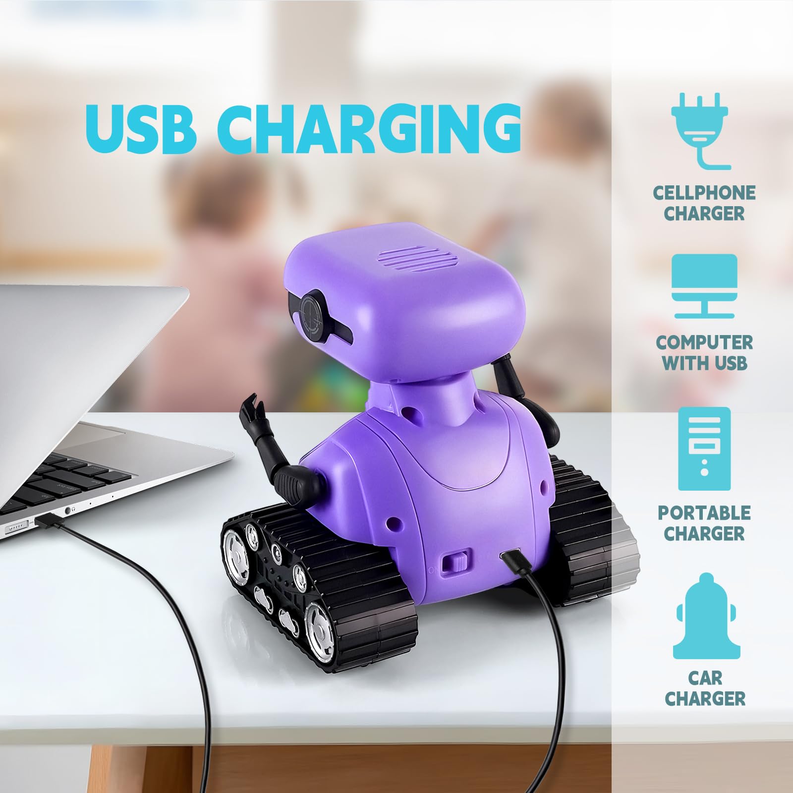 Foto 5 | Robot Playsheek Emo Recargable Con Mando A Distancia 3+ - Venta Internacional.