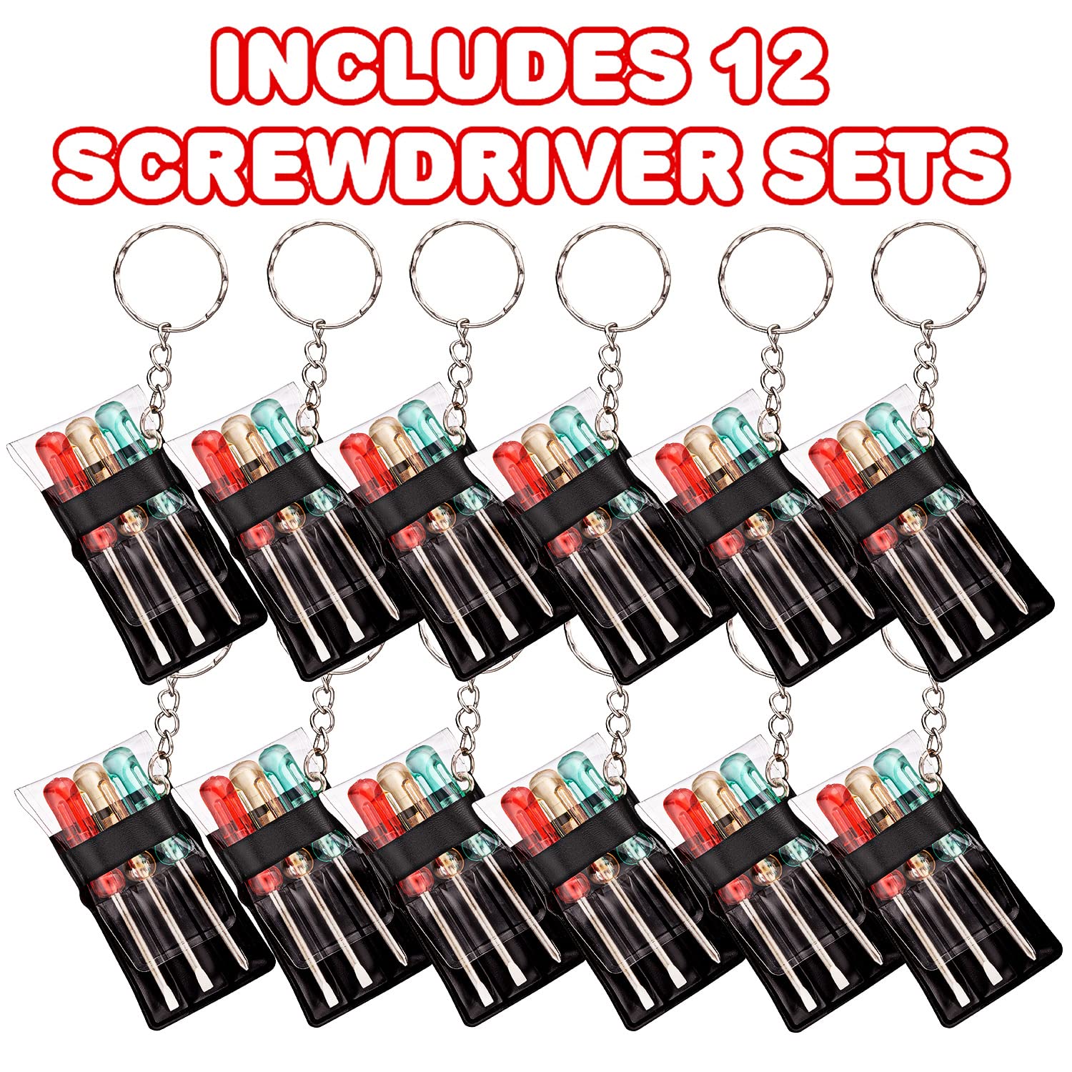 Foto 3 pulgar | Juego De 12 Juegos De Destornilladores Artcreativity Mini Con Llavero - Venta Internacional.