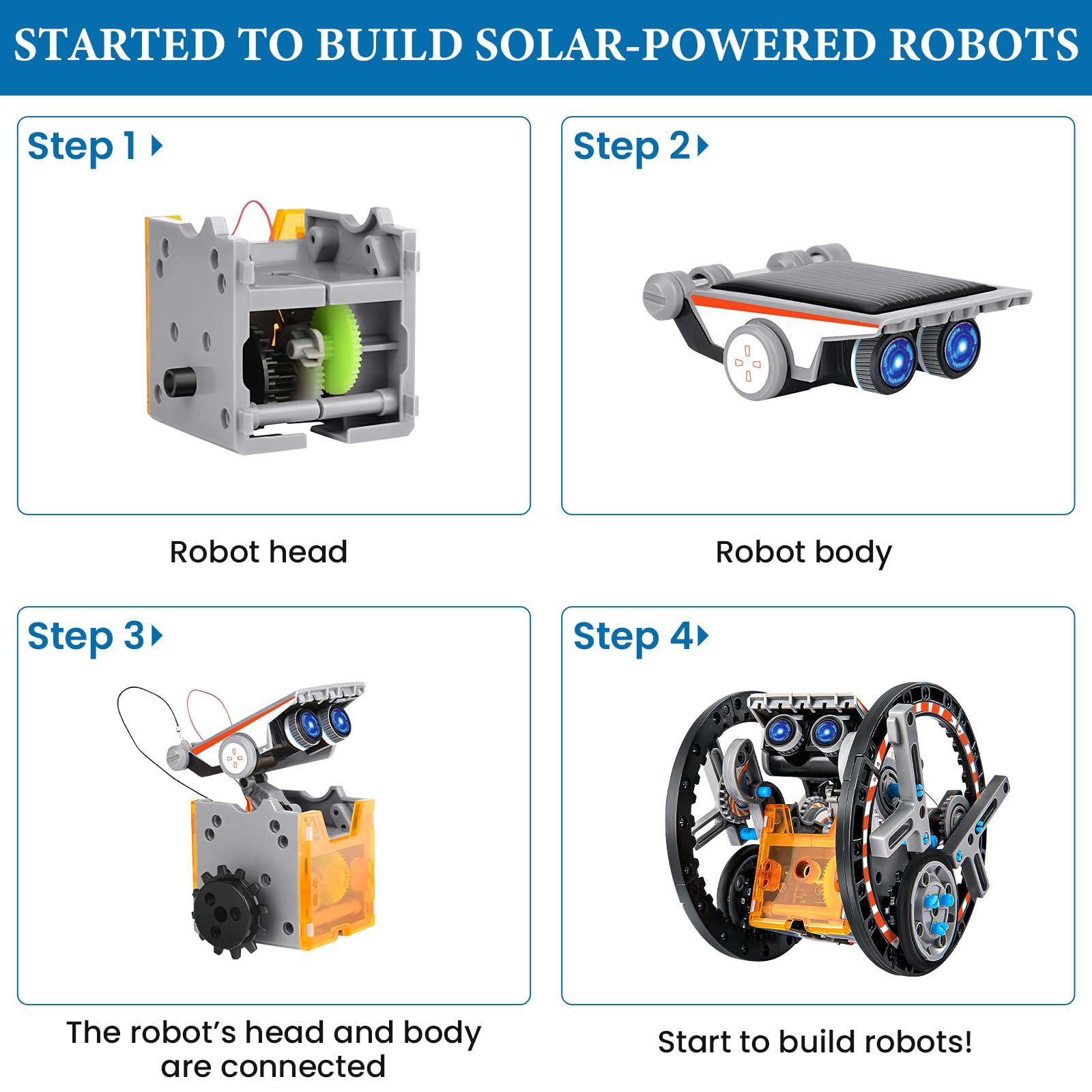 Foto 6 pulgar | Venta Internacional - Kit de Robot Solar 13 en 1 para Niños de 8 - 12 años