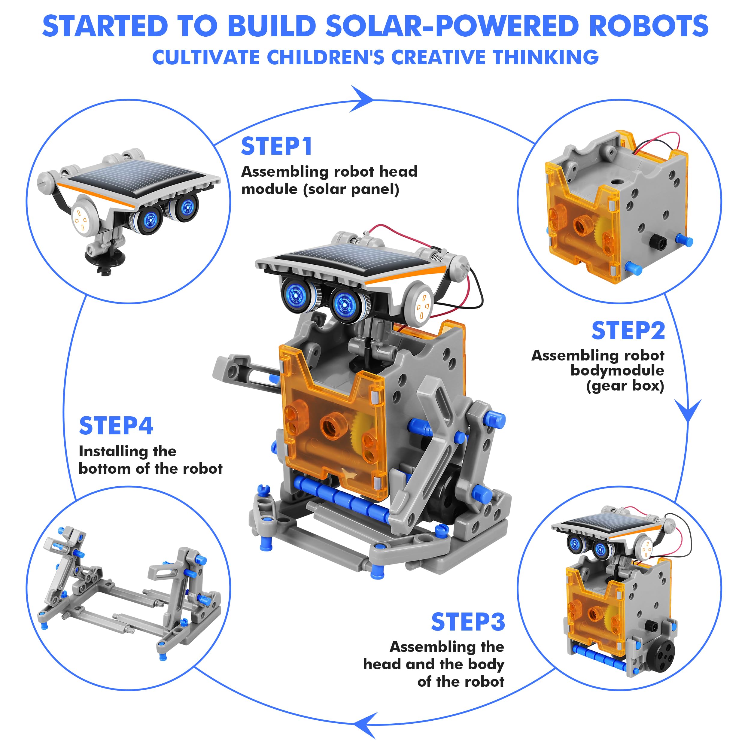 Foto 3 pulgar | Venta Internacional - Robot Solar STEM 13 en 1 para Niño