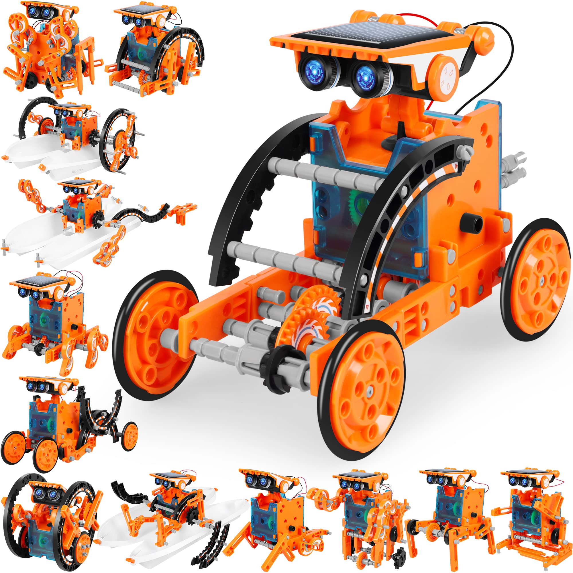 Kit De Robot Solar Rcovasc 13 En 1 Stem, 168 Piezas, Para Niños De 8 A 12 Años - Venta Internacional.