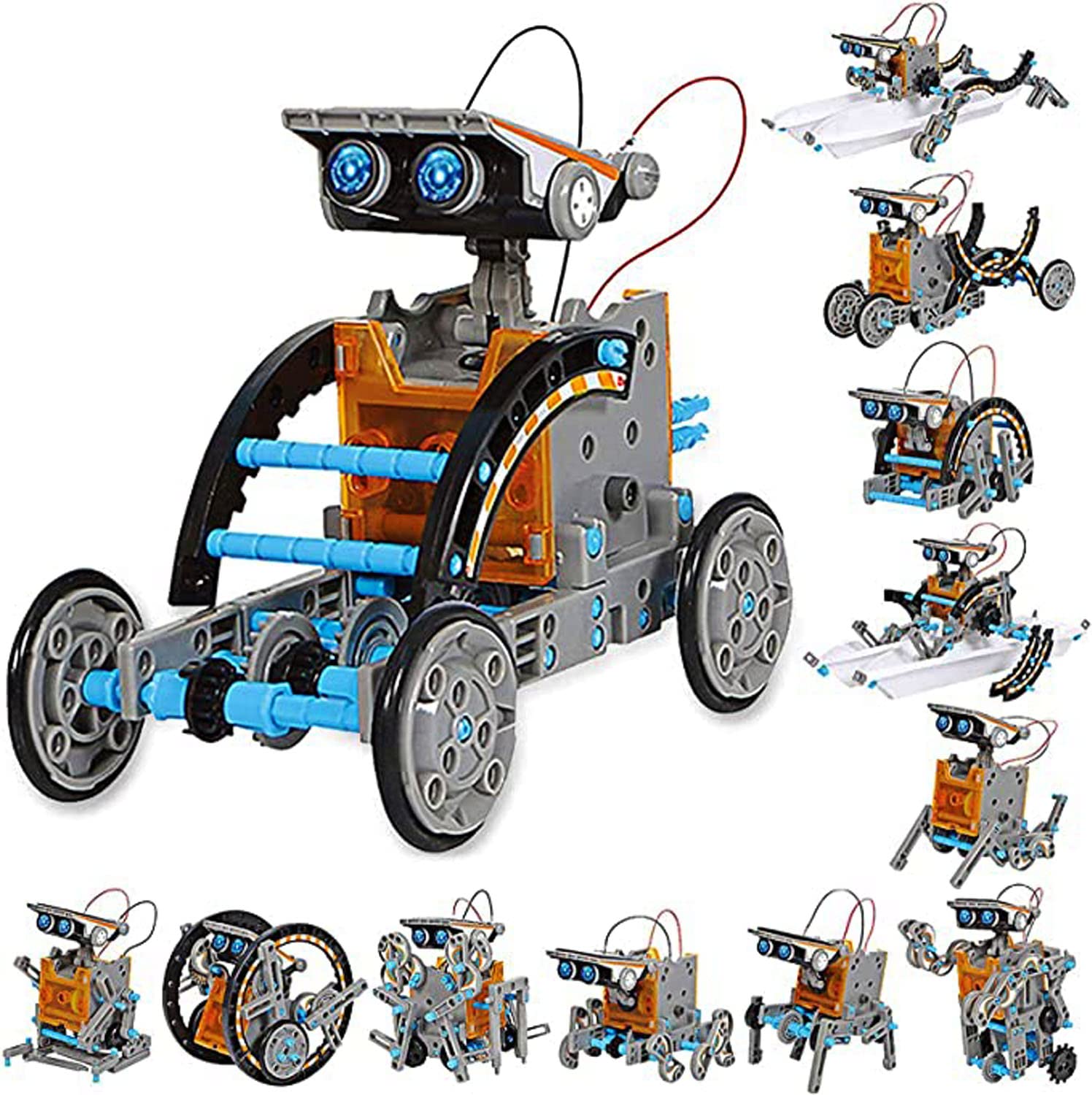 Kit De Robot Solar Stem, Juguete Educativo 12 En 1 - Venta Internacional.