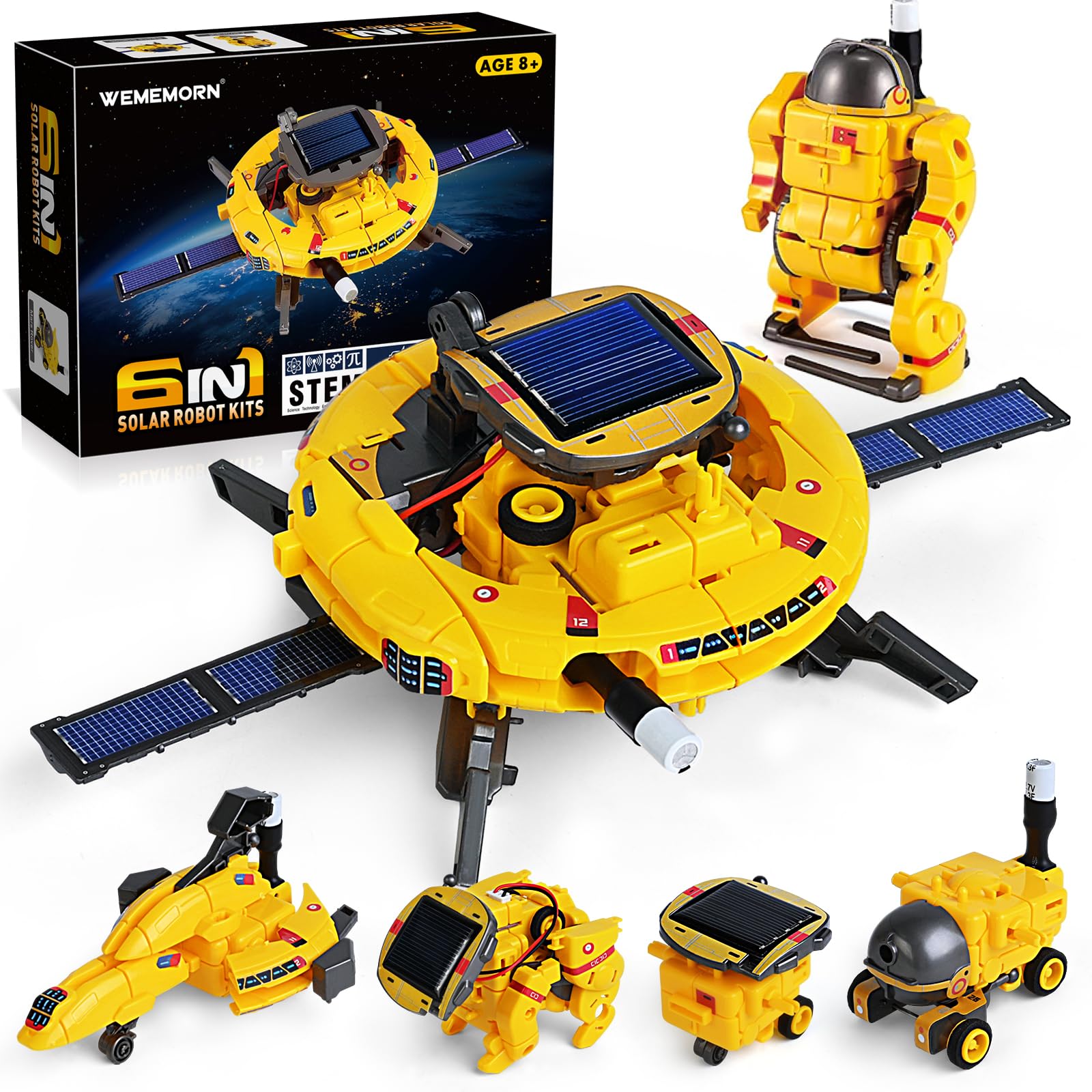 Robot Solar Space Toys Wememorn: Proyectos Stem De 8 A 12 Años - Venta Internacional.