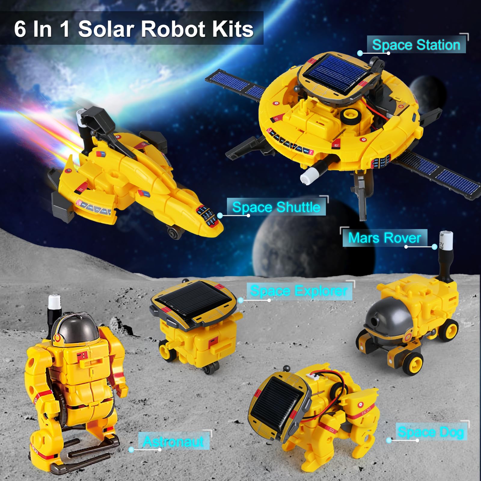 Foto 7 pulgar | Robot Solar Space Toys Wememorn: Proyectos Stem De 8 A 12 Años - Venta Internacional.