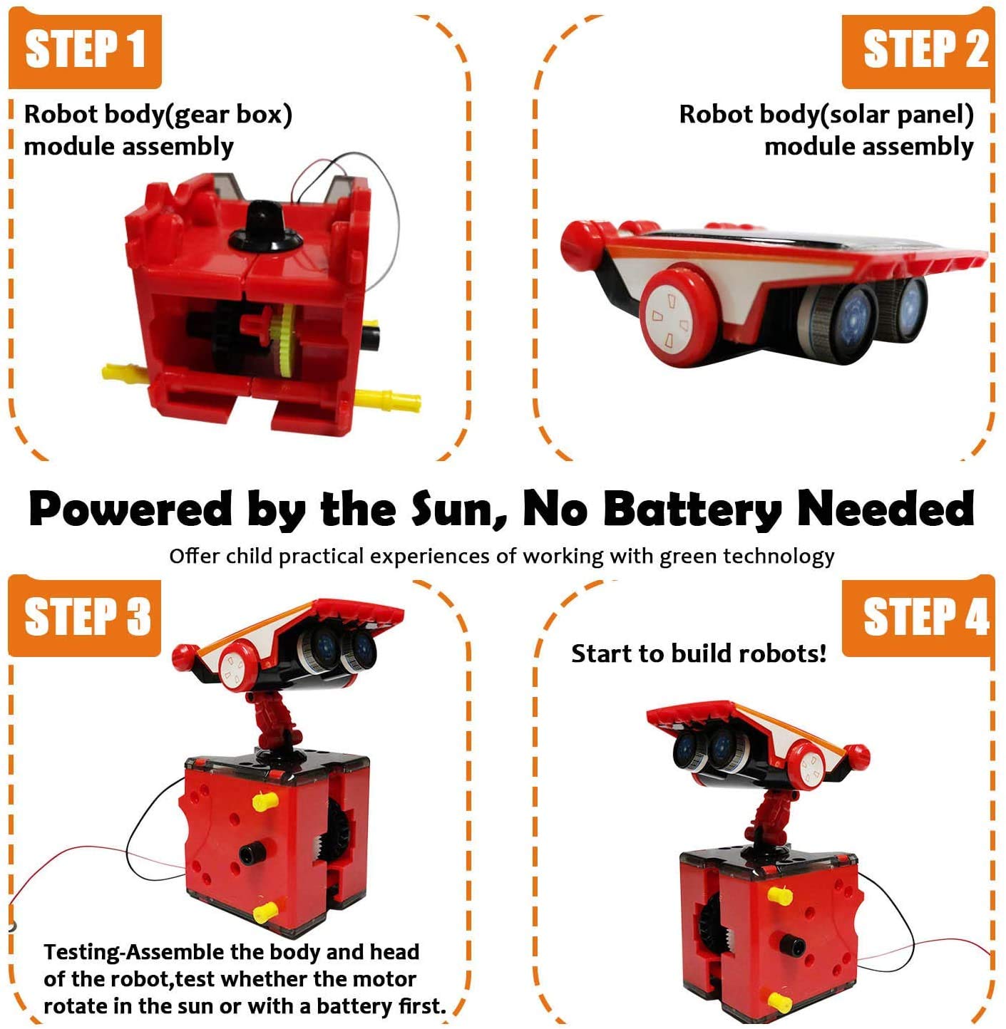 Foto 5 pulgar | Kit De Robots Solares Tomons 12 En 1, Juguetes Stem Científicos Para Niños - Venta Internacional.