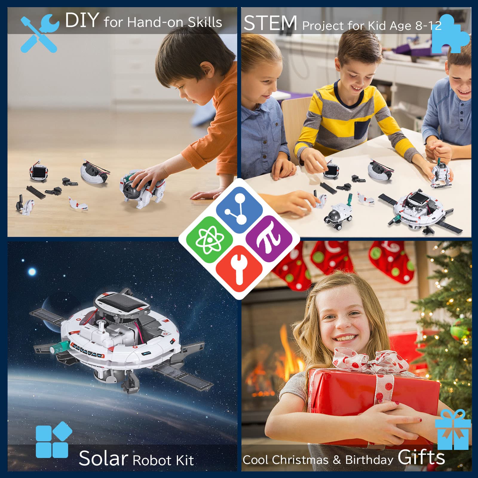 Foto 5 pulgar | Kit Científico Raesoot Solar Robot Learning 6 En 1 Para Niños De 8 A 12 Años - Venta Internacional.