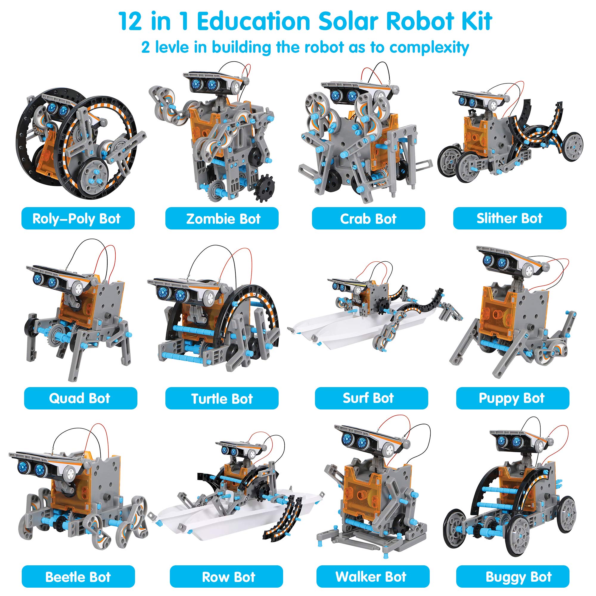 Foto 4 pulgar | Robot Solar De Juguete Joyin 12 En 1 Educativo Stem Para Niños De 8 A 12 Años - Venta Internacional.