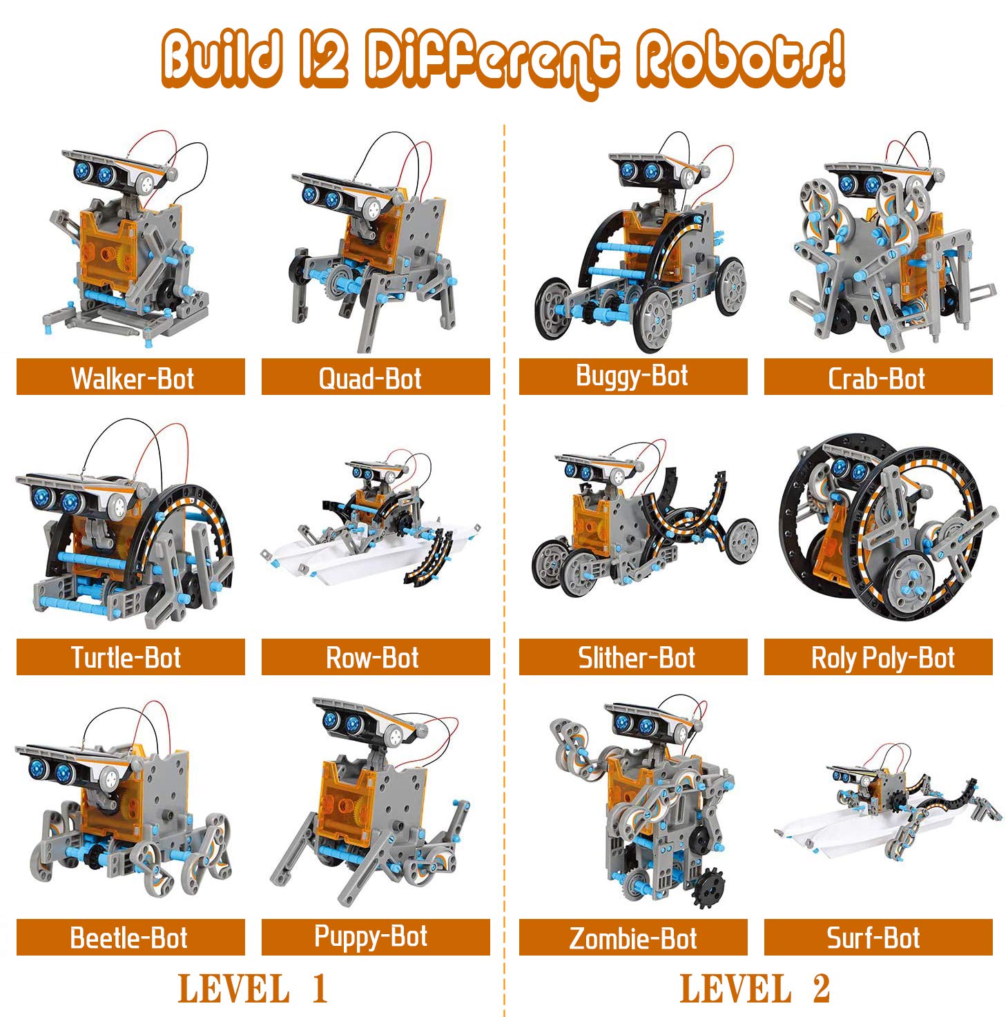 Foto 3 pulgar | Robot Solar De Juguete Gobidex 12 En 1 Para Proyectos Stem Para Niños De 8 A 12 Años - Venta Internacional.