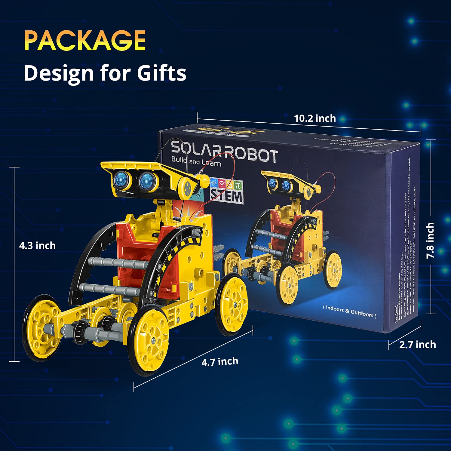 Foto 7 | Kit de Robot Solar Raesoot 12 en 1 con Panel Solar para Niños de 8 a 12 años - Venta Internacional