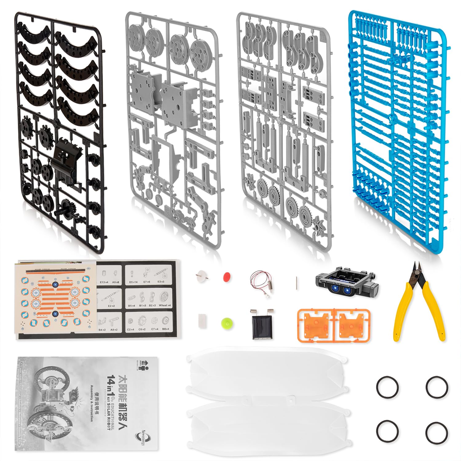 Foto 8 pulgar | Kit de Robot Solar Kidwill 14 en 1 Educativo Stem De Más De 10 Años - Venta Internacional