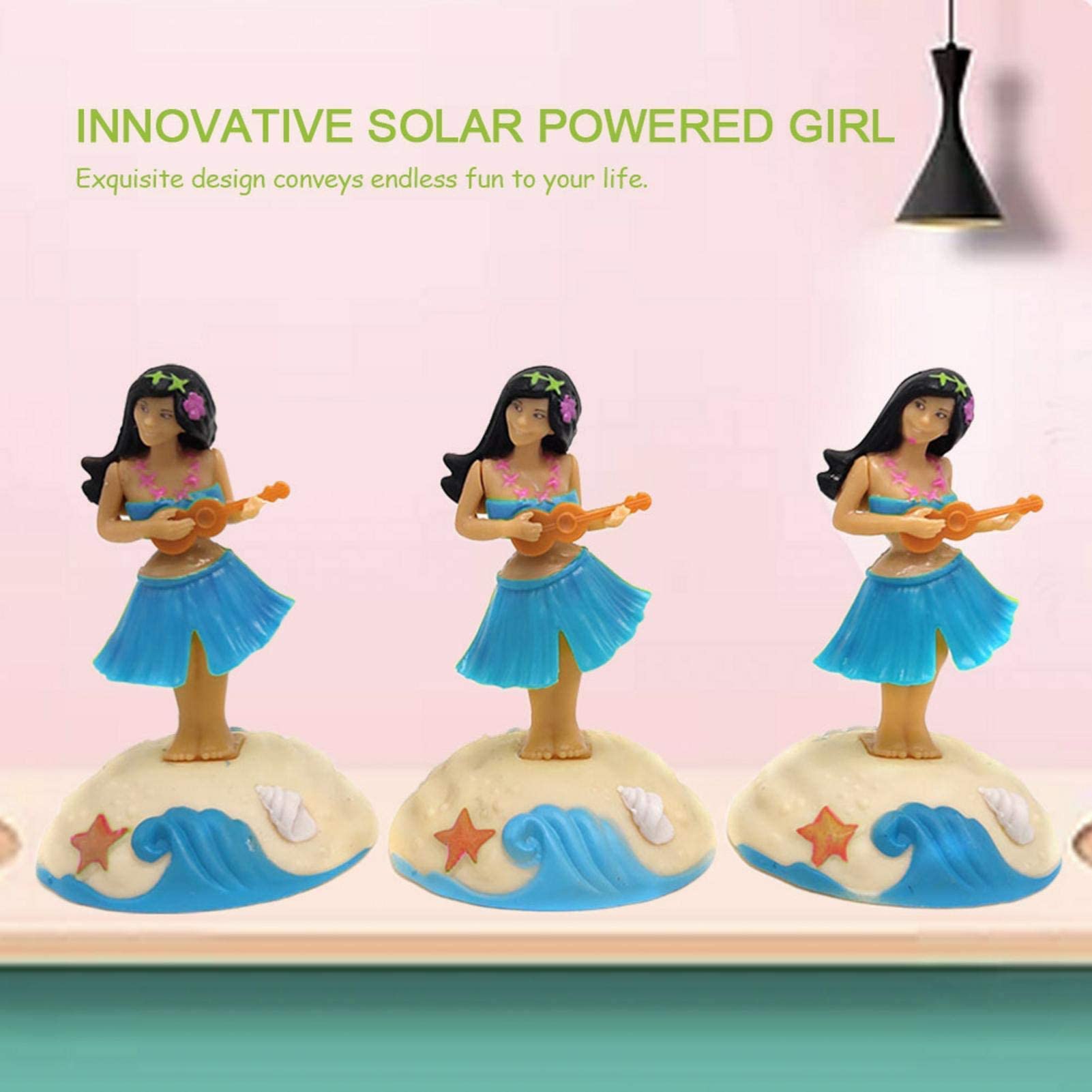 Foto 6 | Figuras De Baile Con Energía Solar Para Decoración Hula Girl - Venta Internacional.