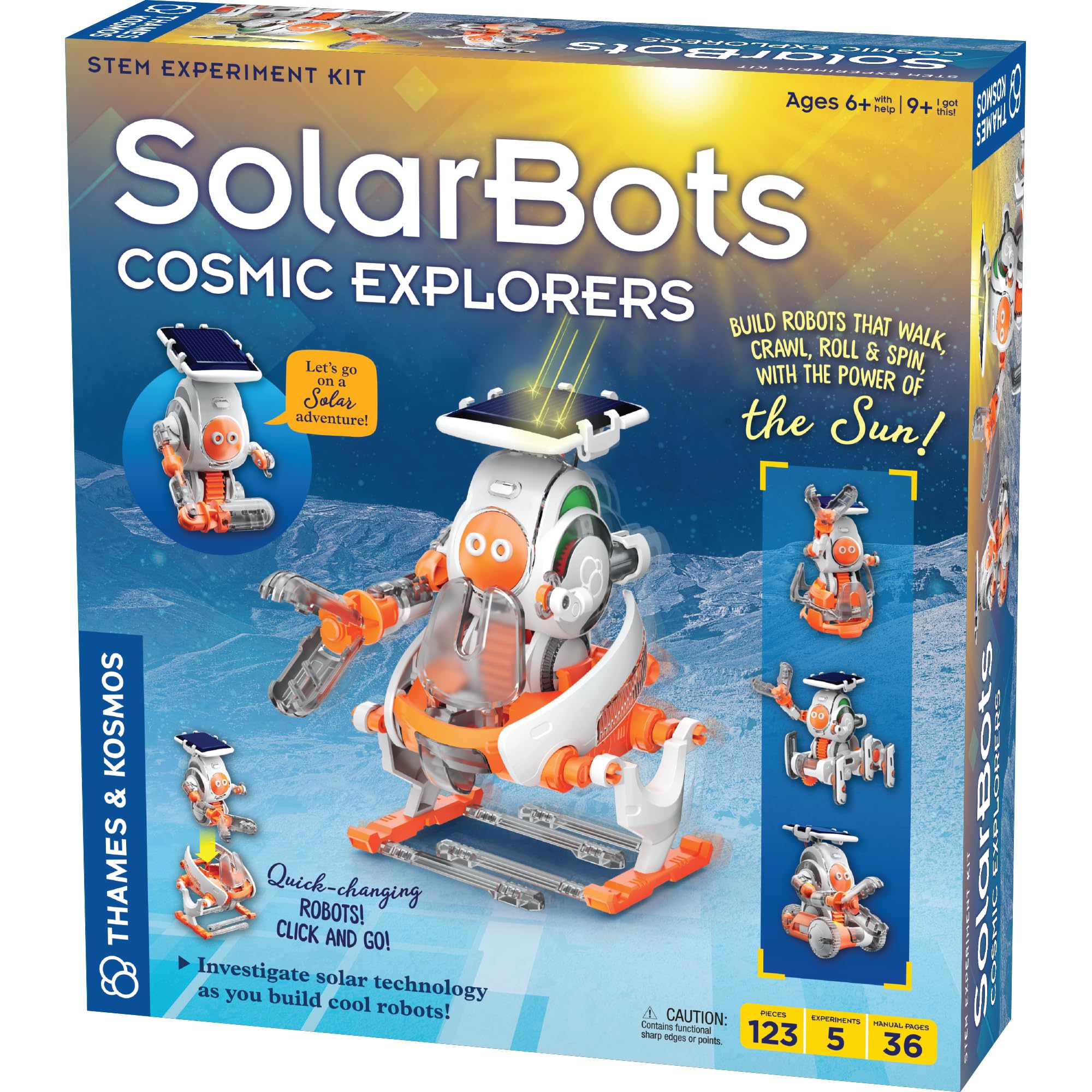 Foto 2 pulgar | Kit De Experimentos Stem Thames & Kosmos Solarbots Cosmic Explorers - Venta Internacional.