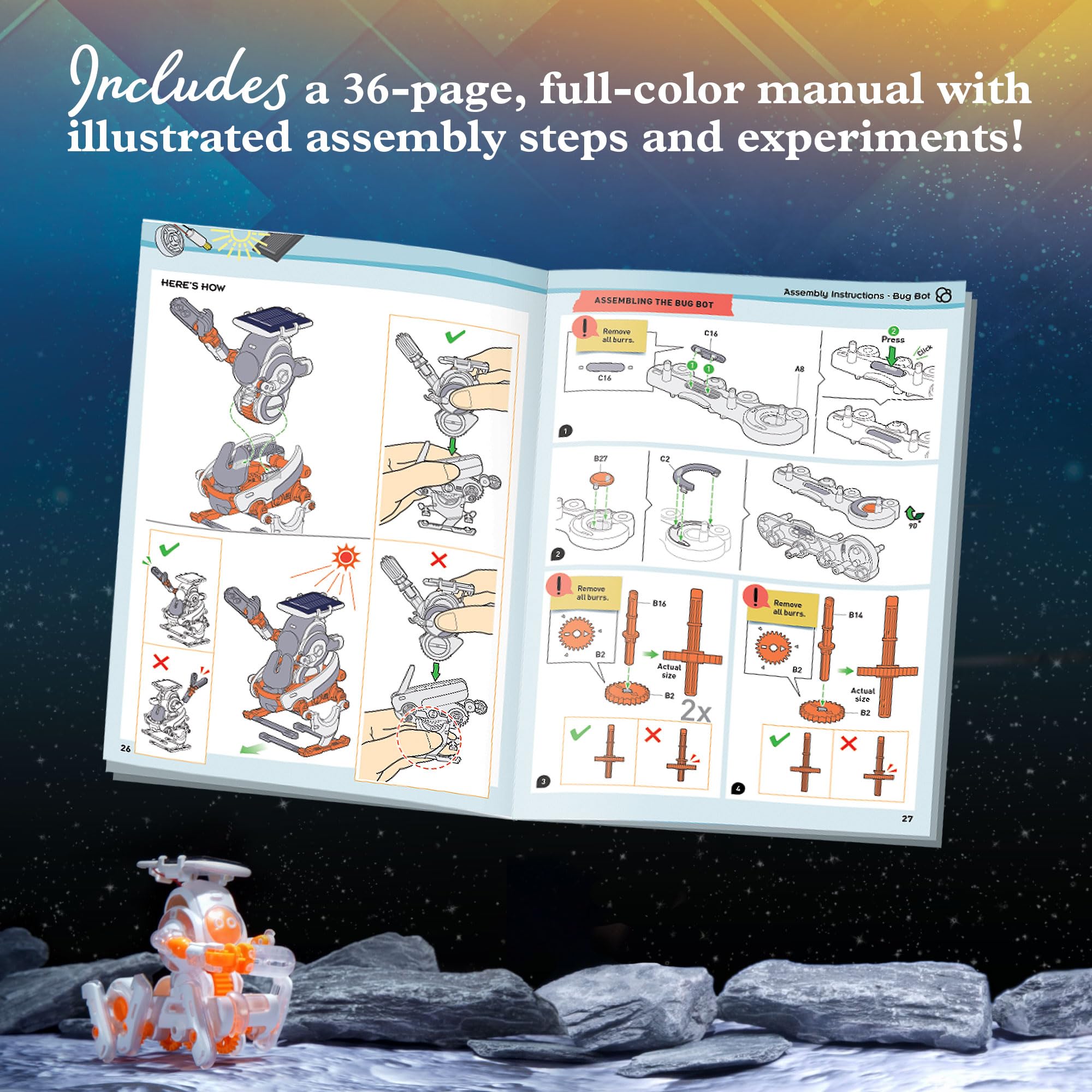 Foto 6 pulgar | Kit De Experimentos Stem Thames & Kosmos Solarbots Cosmic Explorers - Venta Internacional.