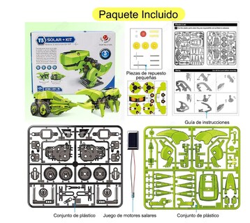 Foto 2 | Juguete De Construcción Robot Solar Bloques De Dinosaurios