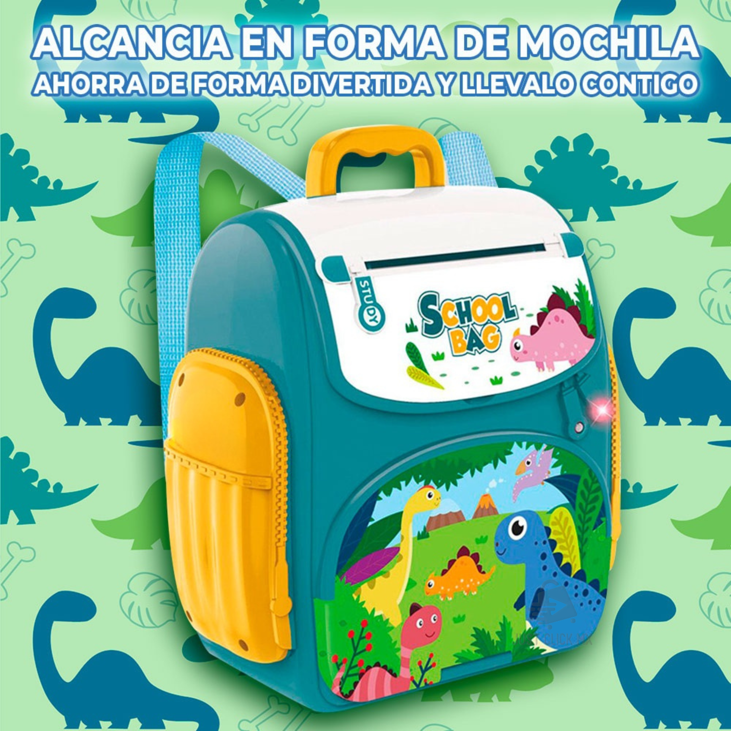 Foto 2 | Alcancía Eléctrica JustClick MX Forma de Mochila