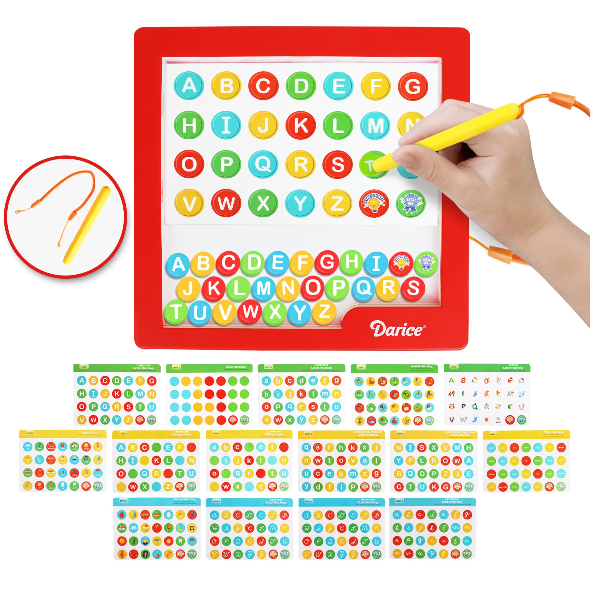 Foto 3 pulgar | Juego De Tablero De Dibujo Magnético Darice Con Letras Para Niños - Venta Internacional.