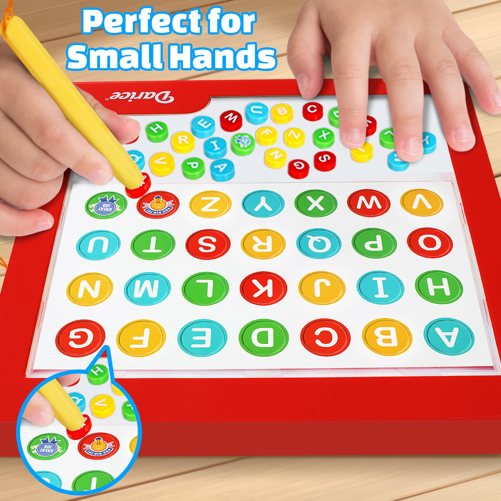 Foto 8 pulgar | Juego De Tablero De Dibujo Magnético Darice Con Letras Para Niños - Venta Internacional.