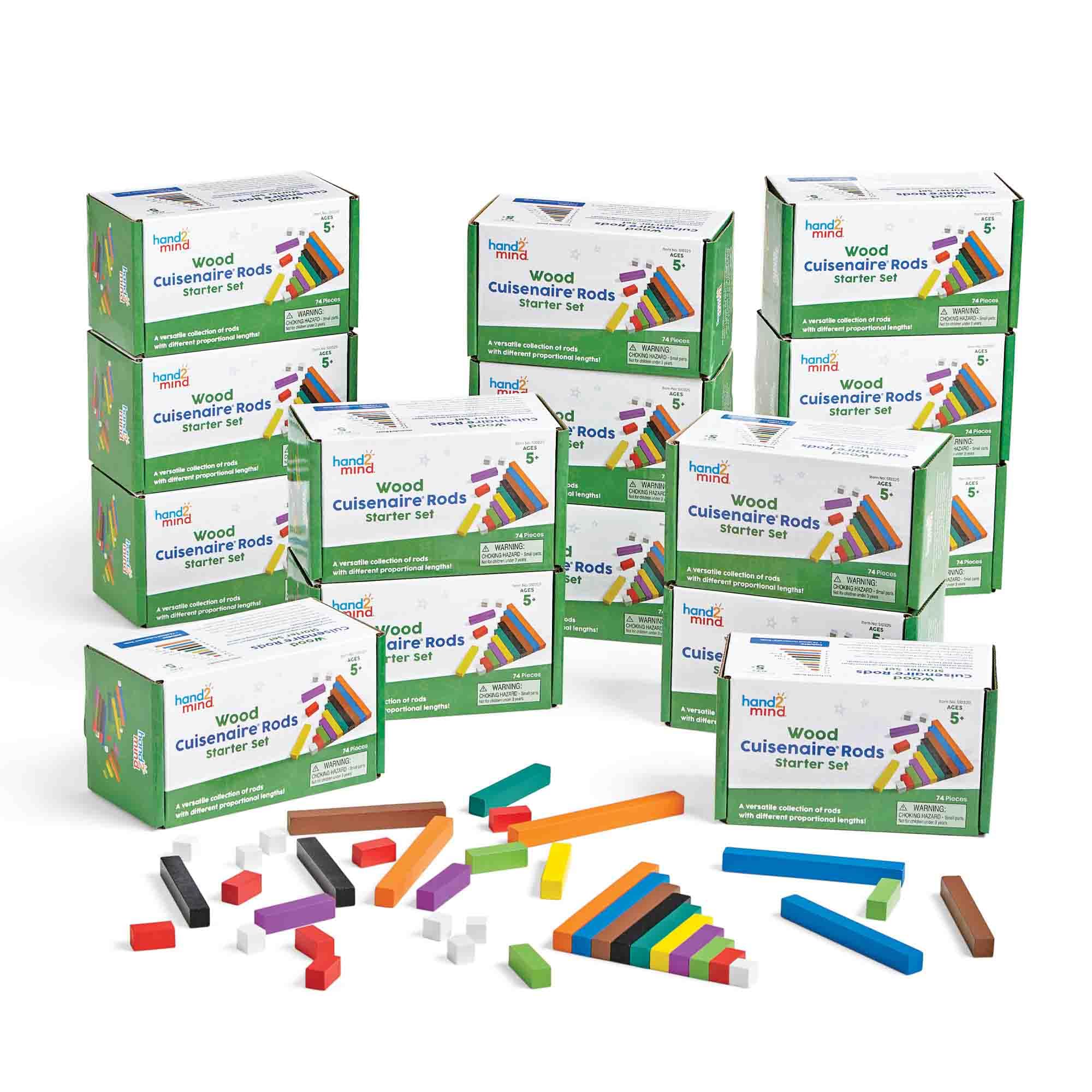 Foto 3 pulgar | Juego De Varillas Cuisenaire De Madera Para Aula Hand2mind (15 X 74) - Venta Internacional.