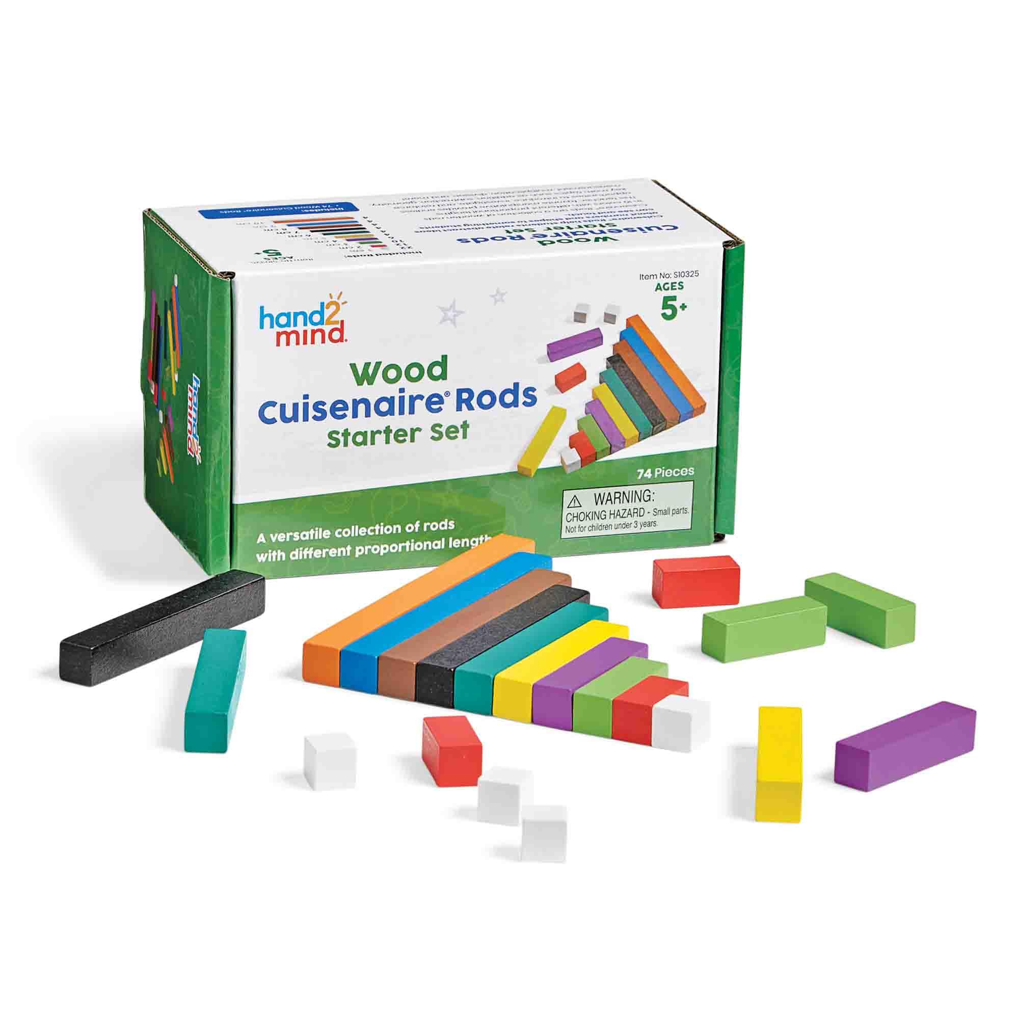 Foto 7 pulgar | Juego De Varillas Cuisenaire De Madera Para Aula Hand2mind (15 X 74) - Venta Internacional.
