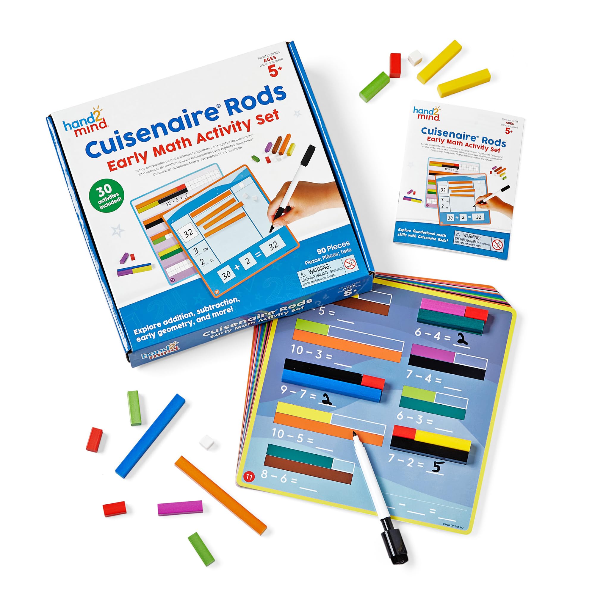 Set De Actividades Matemáticas Hand2mind Cuisenaire Rods Early Math K-2 - Venta Internacional.