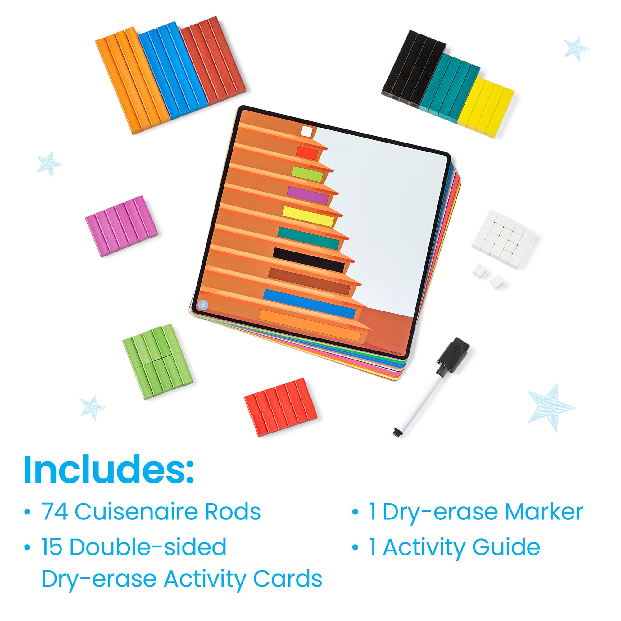 Foto 3 pulgar | Set De Actividades Matemáticas Hand2mind Cuisenaire Rods Early Math K-2 - Venta Internacional.