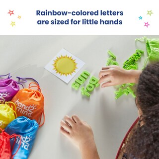 Foto 3 | Magnetic Letters Hand2mind Rainbow, Minúscula Para Niños (juego De 6) - Venta Internacional.