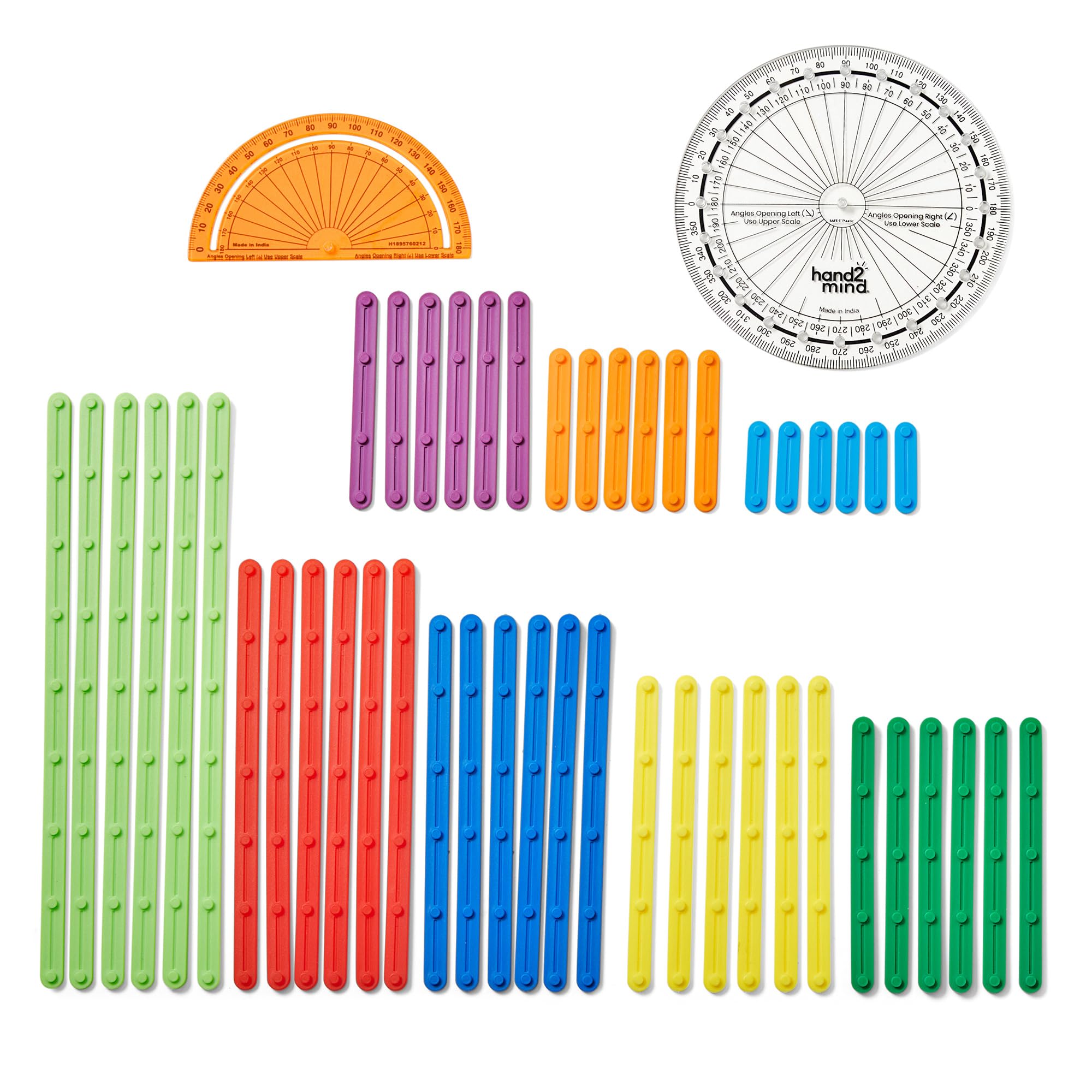 Foto 4 pulgar | Set Para Grupos Pequeños De Geometry Manipulatives Hand2mind Anglegs - Venta Internacional.