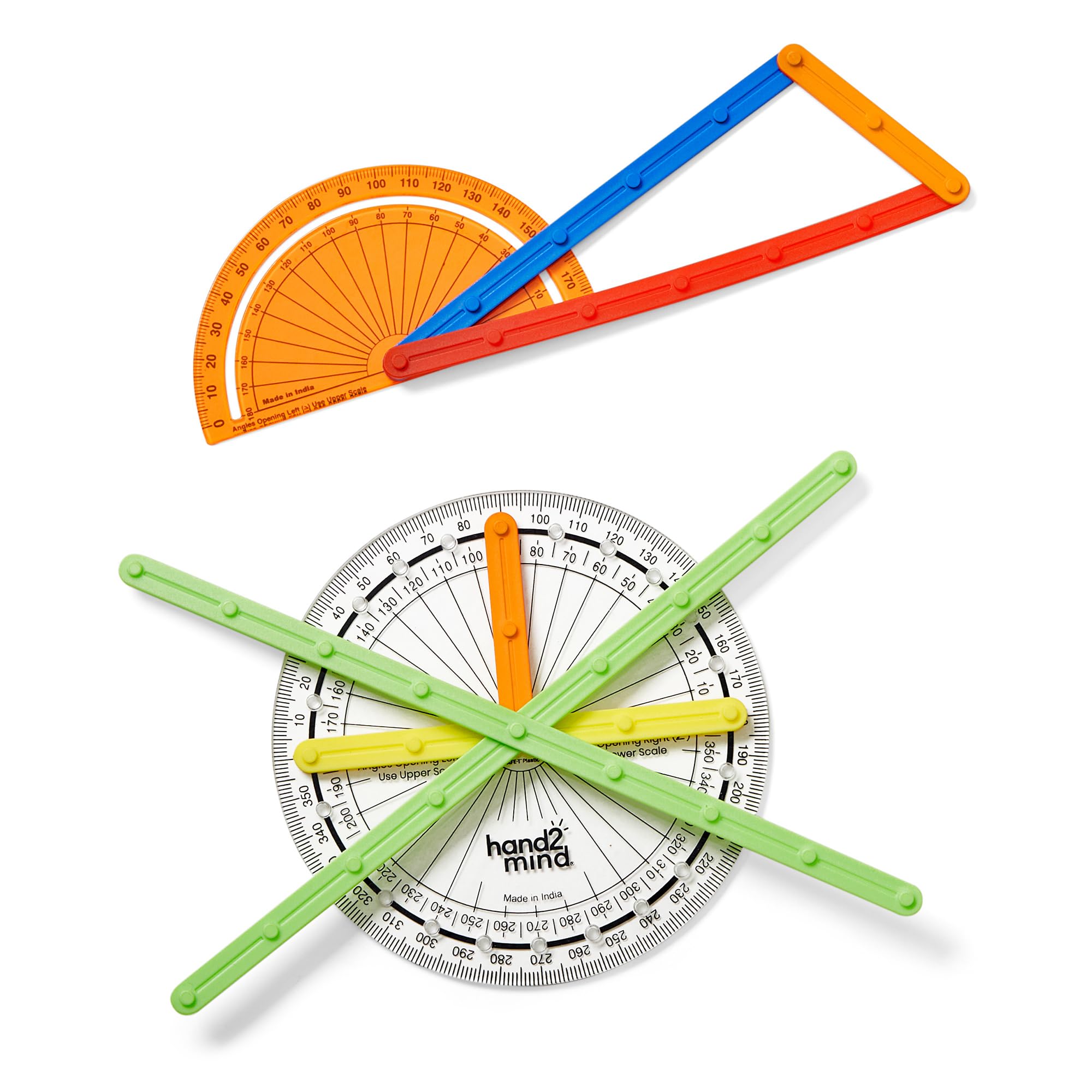 Foto 8 pulgar | Set Para Grupos Pequeños De Geometry Manipulatives Hand2mind Anglegs - Venta Internacional.