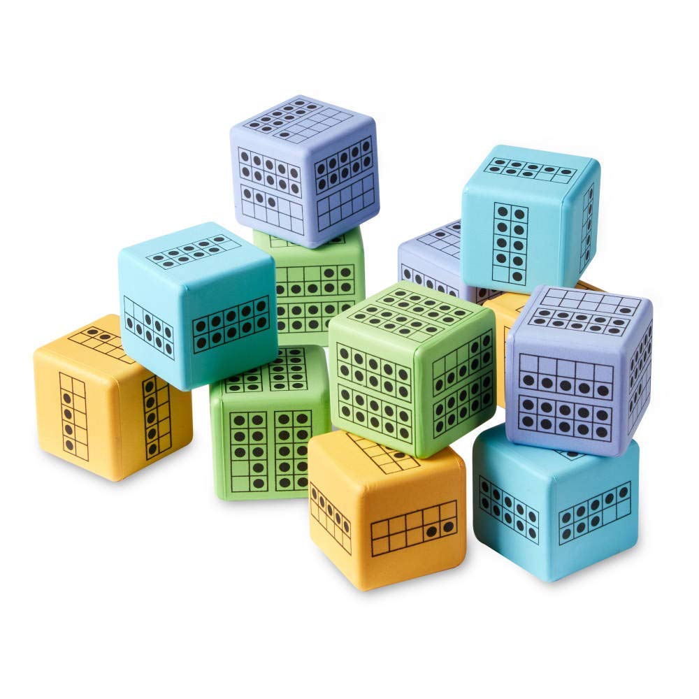 Foto 5 pulgar | Foam Dice Hand2mind Ten Frame Para Aula (juego De 12) - Venta Internacional.