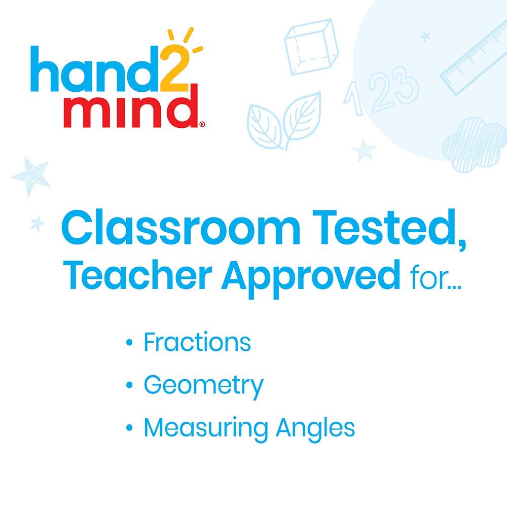 Foto 2 | Set Hand2mind De Geometry Manipulatives Con Forma De Arco Iris Y Círculos Angulares - Venta Internacional.