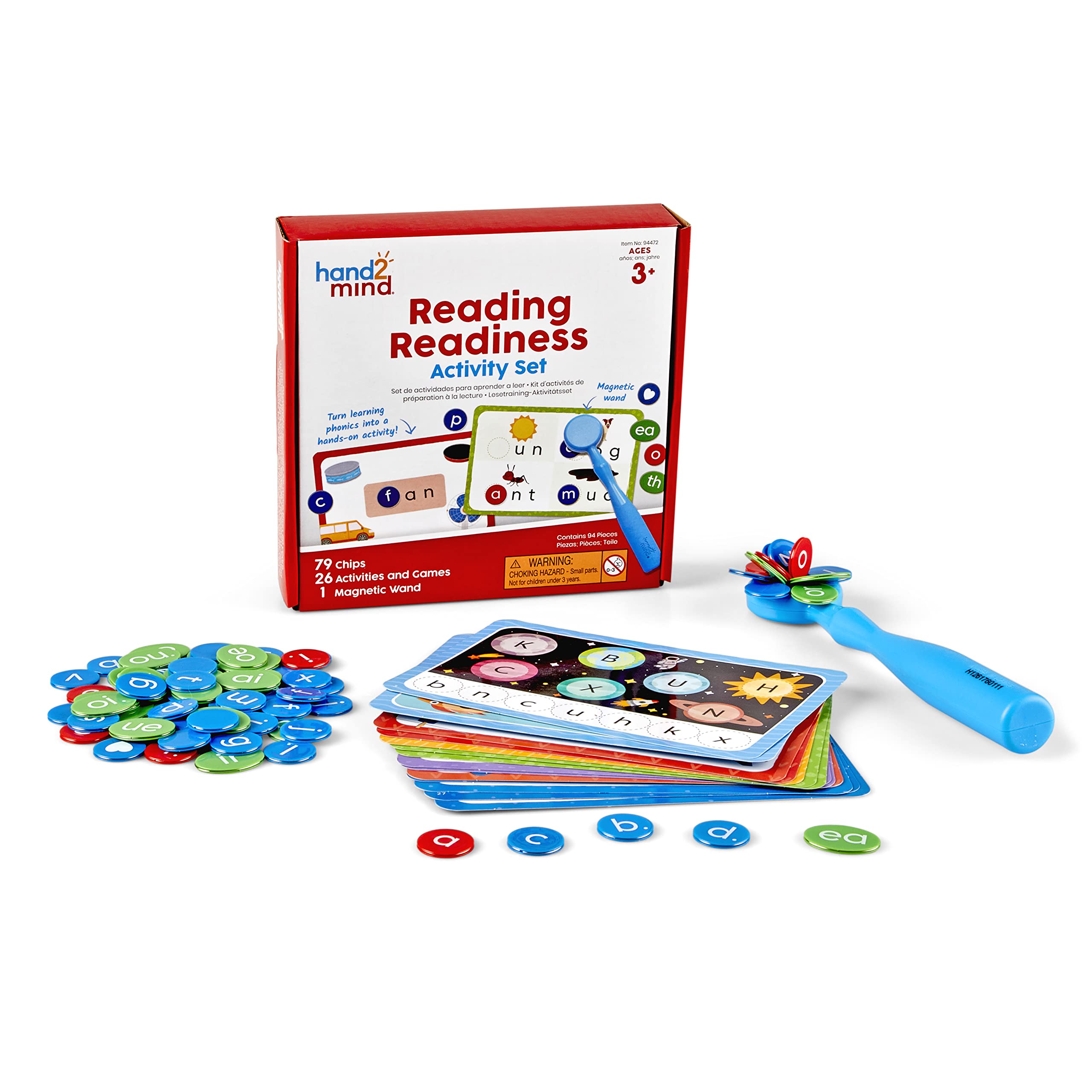 Set De Actividades De Preparación Para La Lectura Hand2mind Con Varitas Magnéticas - Venta Internacional.