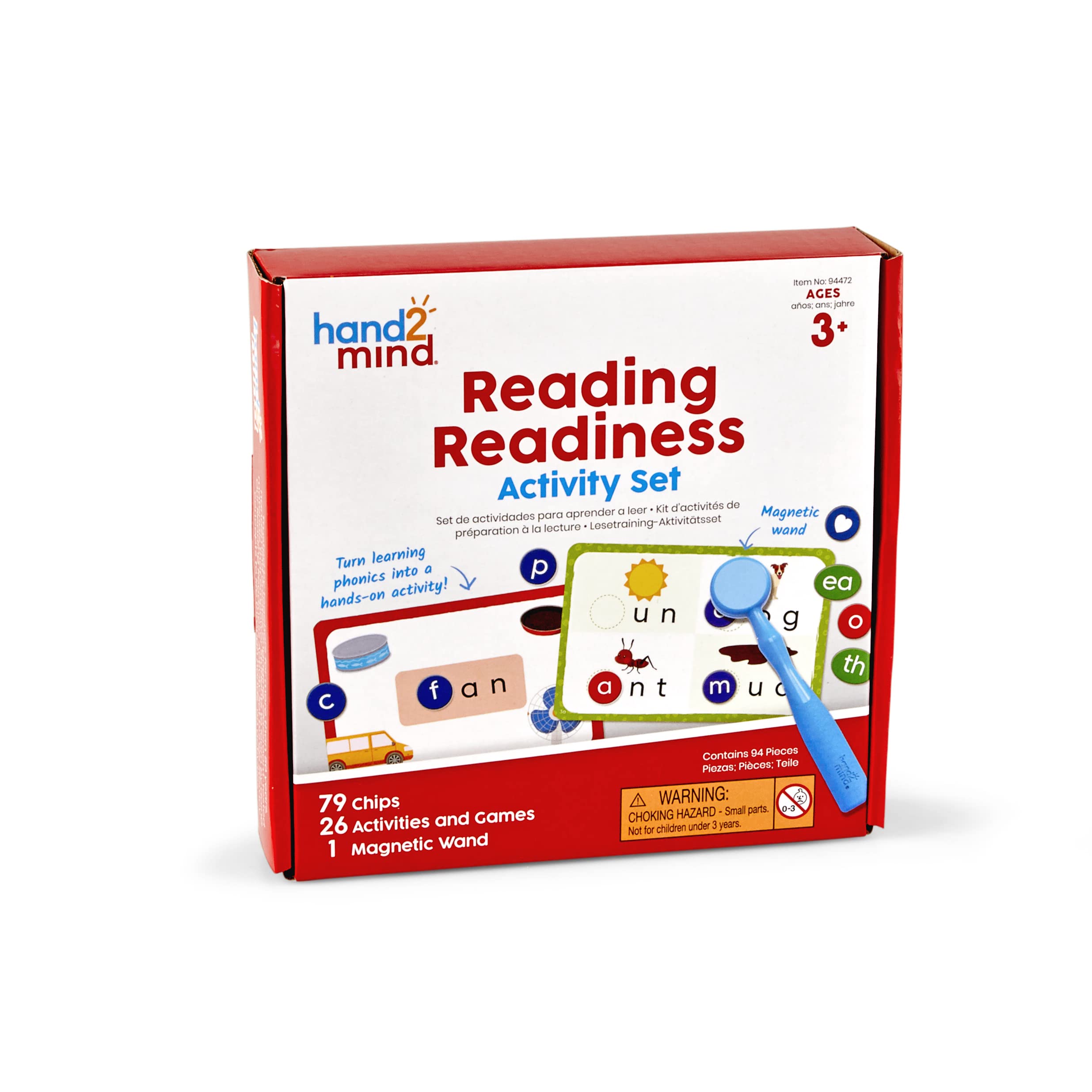 Foto 7 | Set De Actividades De Preparación Para La Lectura Hand2mind Con Varitas Magnéticas - Venta Internacional.