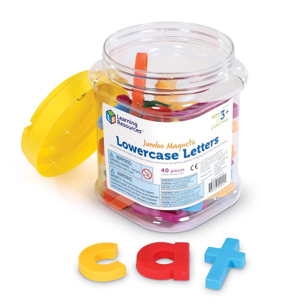 Letras Minúsculas Magnéticas Learning Resources Jumbo 40 Unidades - Venta Internacional.