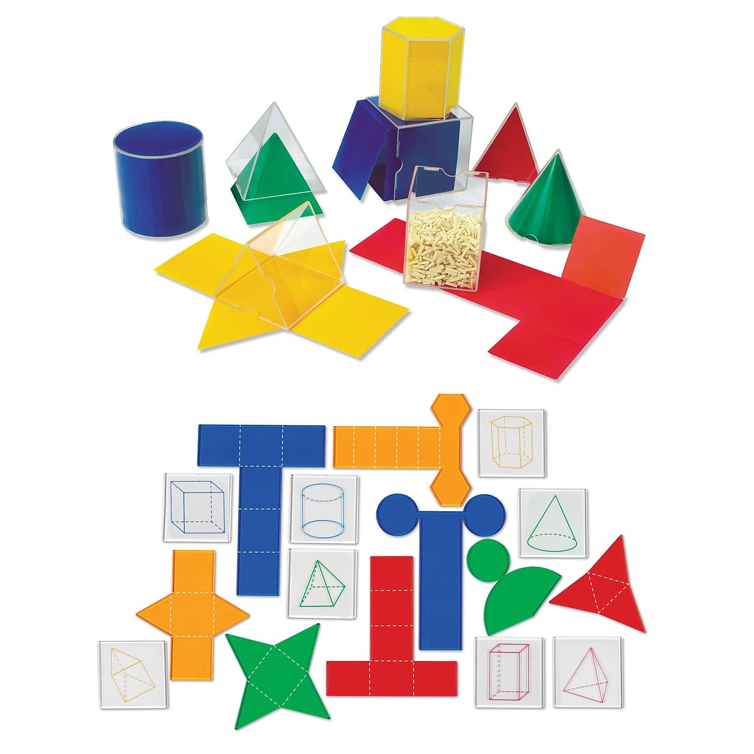 Foto 3 | Accesorios Para La Clase De Matemáticas Recursos De Aprendizaje Formas Geométricas - Venta Internacional.
