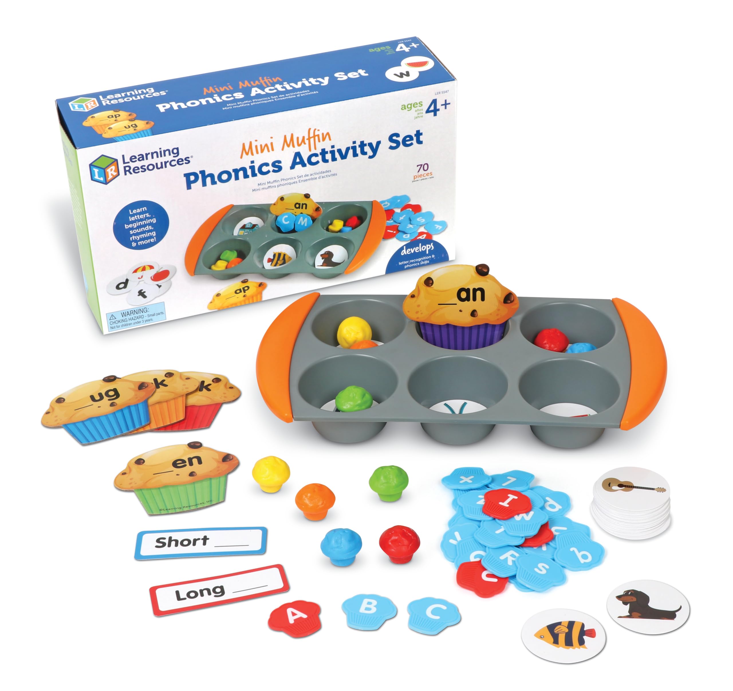 Set De Actividades Learning Resources Mini Muffin Phonics, 70 Piezas - Venta Internacional.