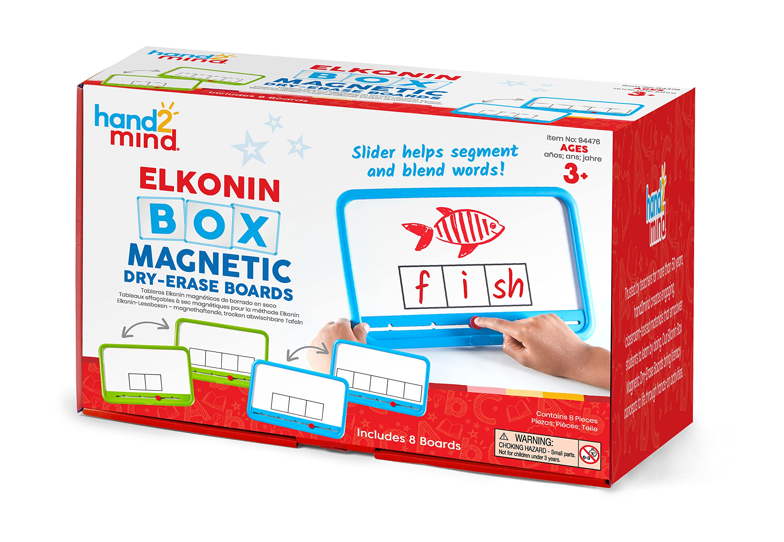 Set De Pizarras Magnéticas De Borrado En Seco Hand2mind Elkonin Boxes (8) - Venta Internacional.