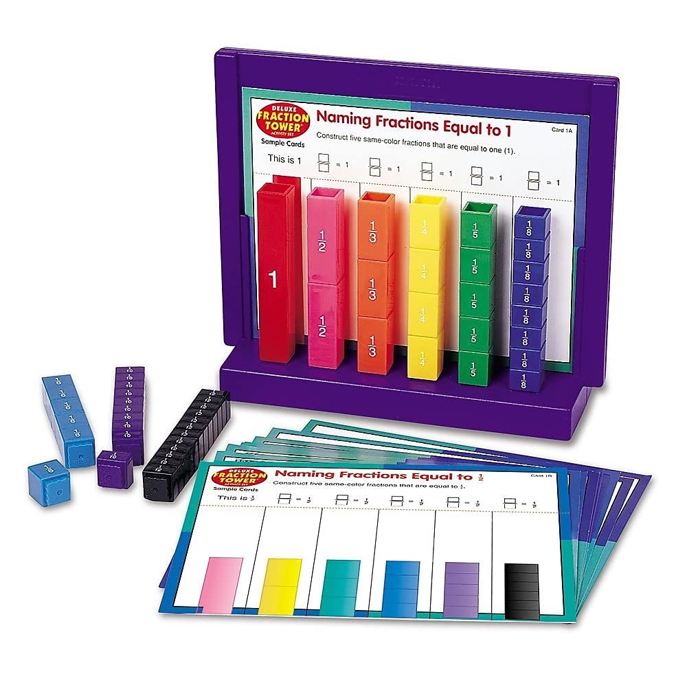 Fraction Tower Set Learning Resources Deluxe, 51 Cubos, 6 O Más - Venta Internacional.