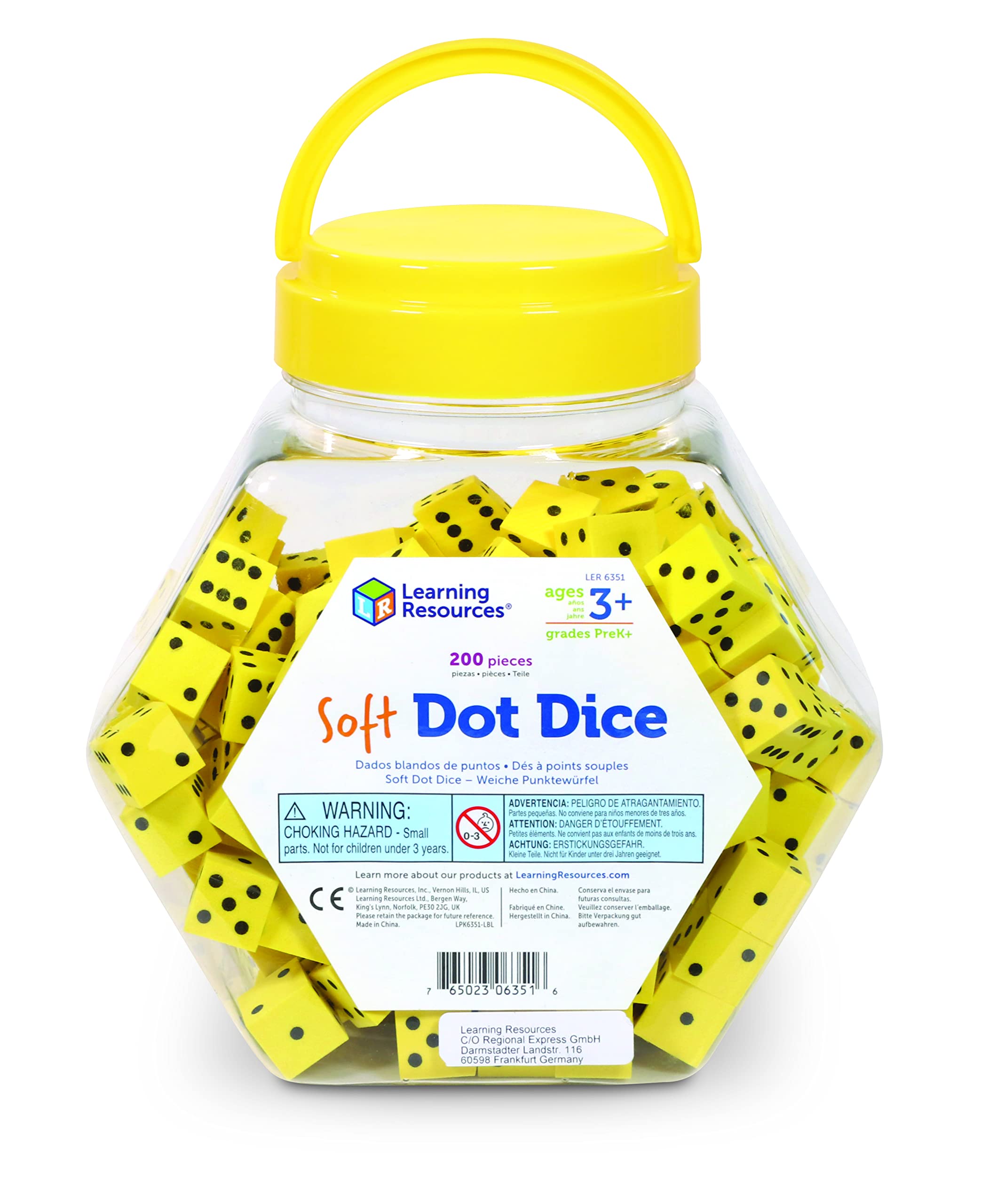 Foto 2 pulgar | Juego De Dados Soft Dot Learning Resources, 200 Unidades, Para Mayores De 3 Años - Venta Internacional.