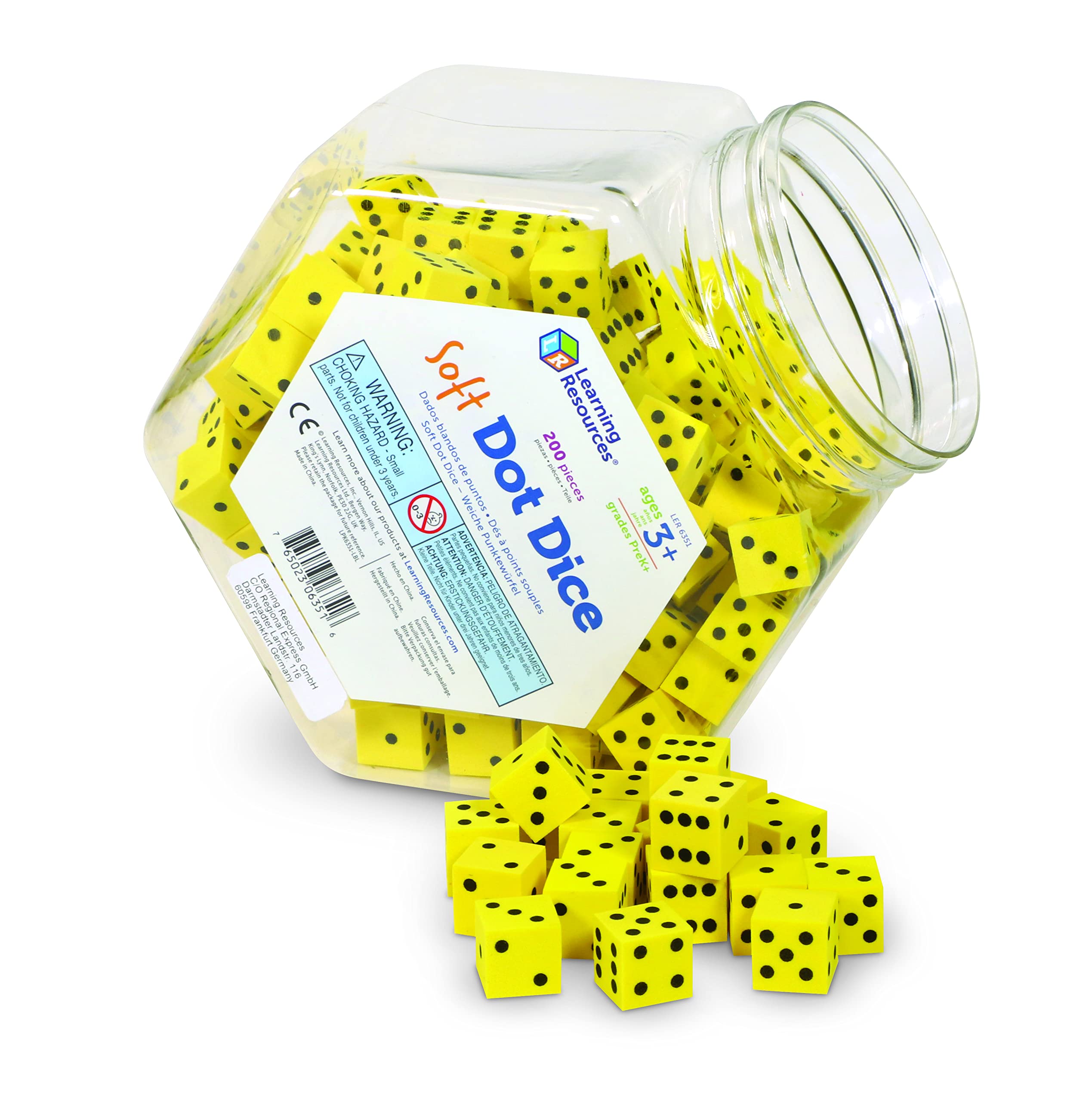 Foto 3 | Juego De Dados Soft Dot Learning Resources, 200 Unidades, Para Mayores De 3 Años - Venta Internacional.