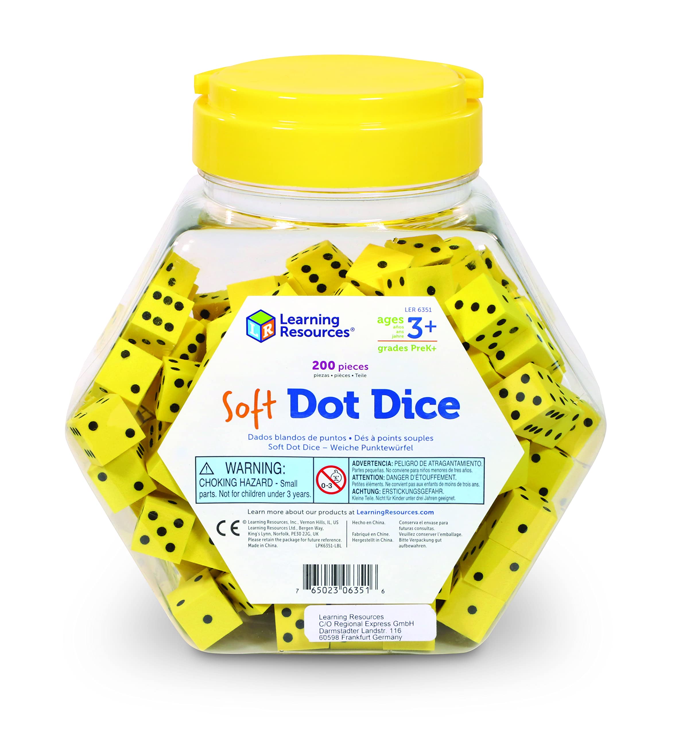 Foto 6 | Juego De Dados Soft Dot Learning Resources, 200 Unidades, Para Mayores De 3 Años - Venta Internacional.