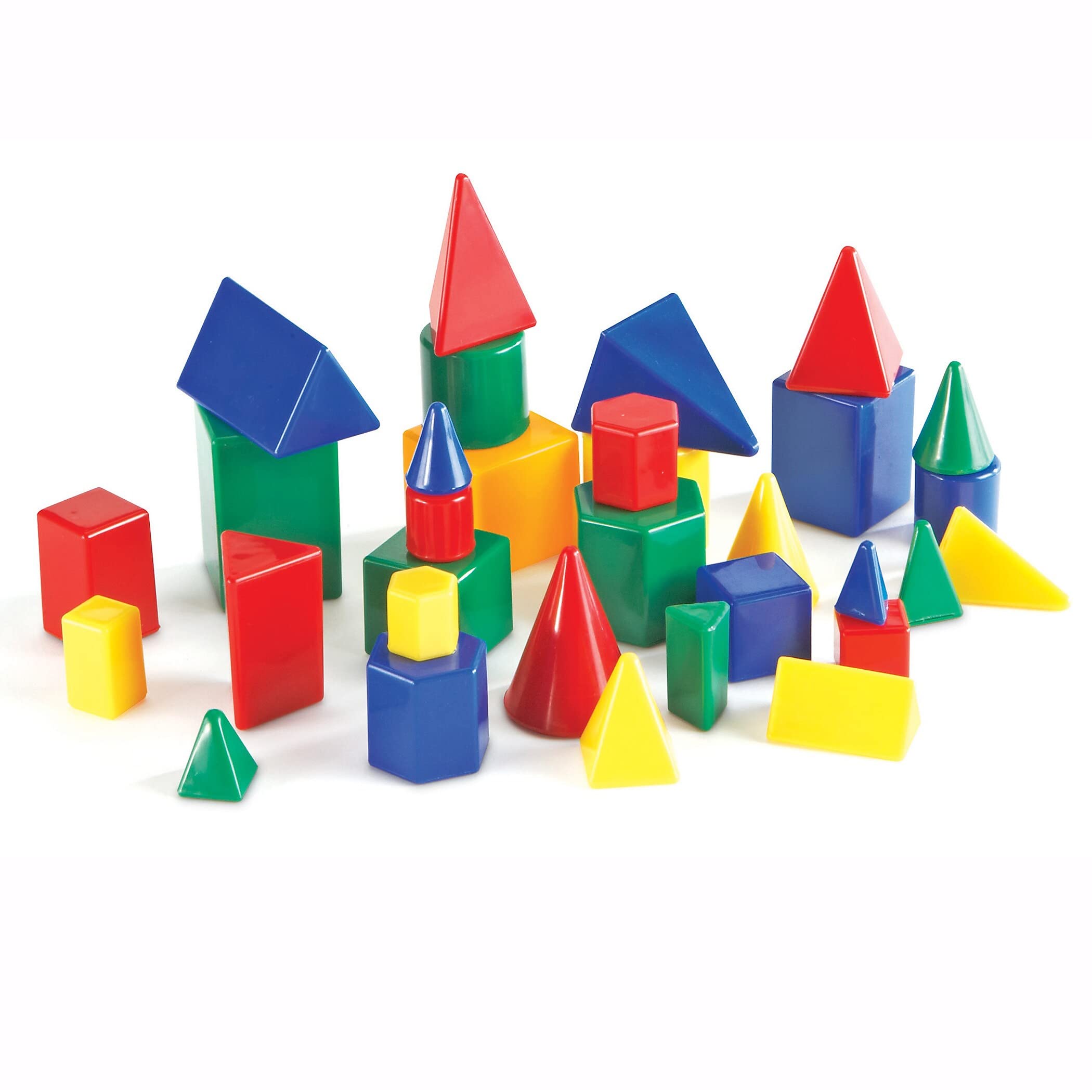 Toy Learning Resources Mini Geosolids Geometry 32 Piezas, 5 O Más - Venta Internacional.
