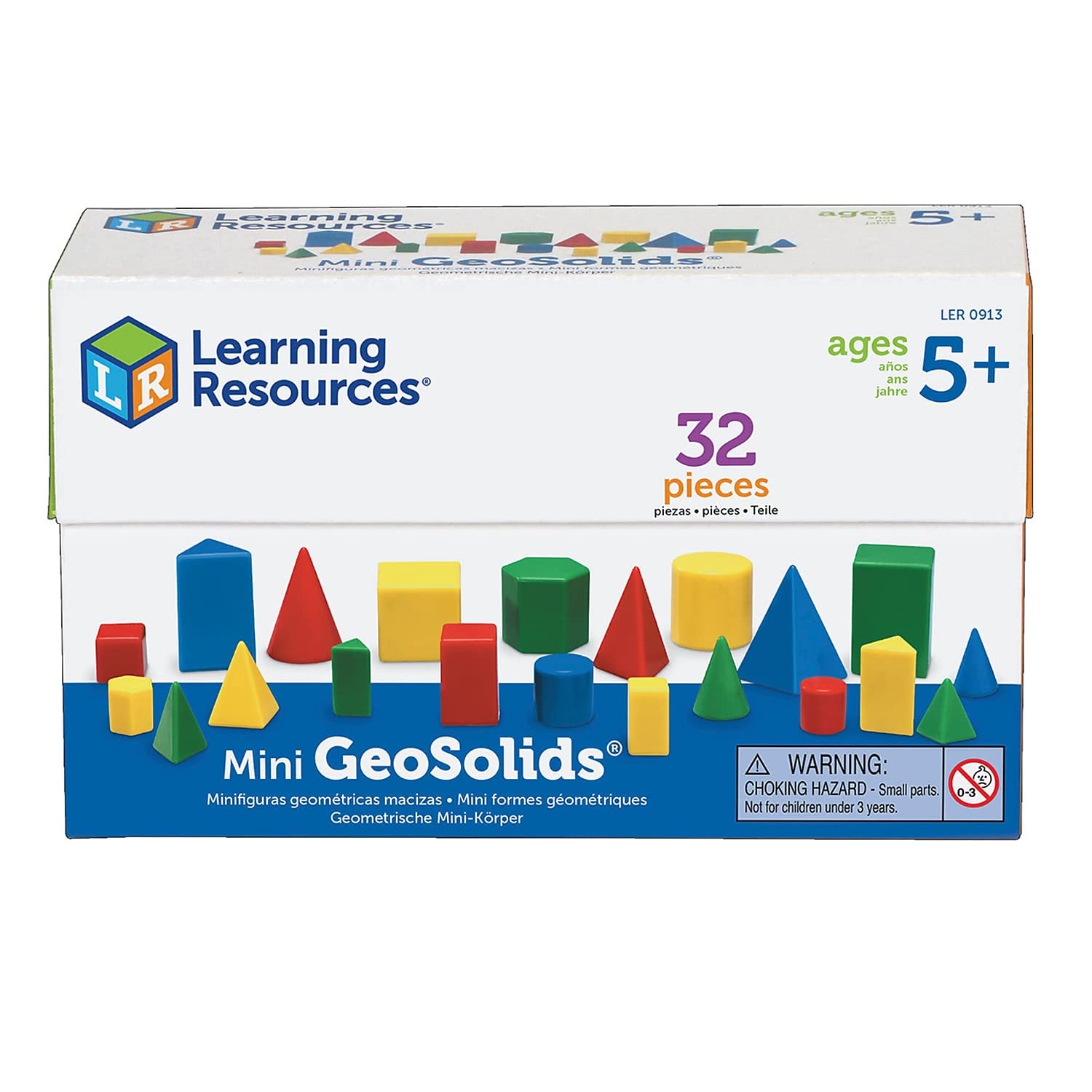 Foto 5 pulgar | Toy Learning Resources Mini Geosolids Geometry 32 Piezas, 5 O Más - Venta Internacional.
