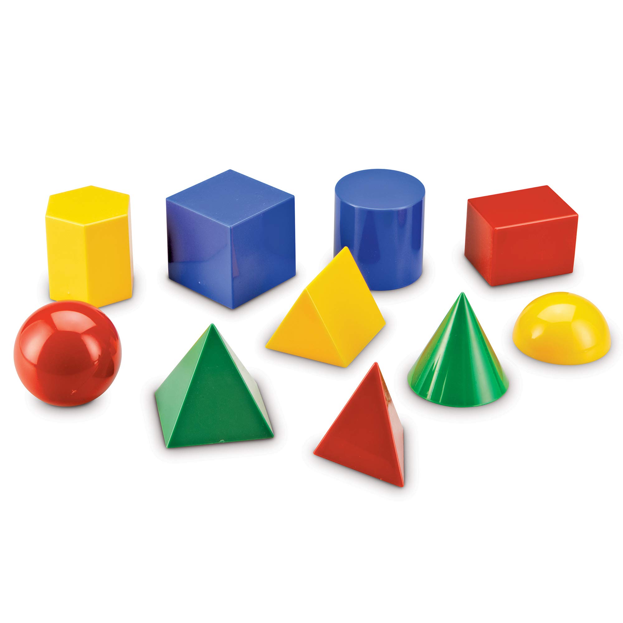 Foto 3 pulgar | Recursos De Aprendizaje De Formas Geométricas, Tamaño Grande, 10 Piezas - Venta Internacional.