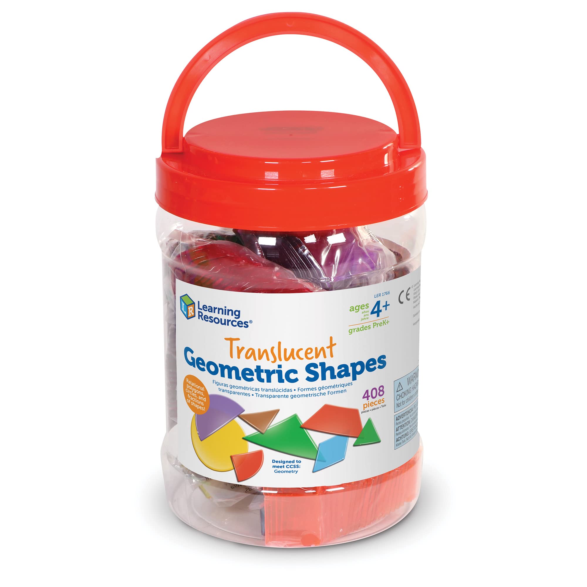 Foto 7 | Set De Formas Geométricas Learning Resources 408 Piezas Para Prek+ - Venta Internacional.