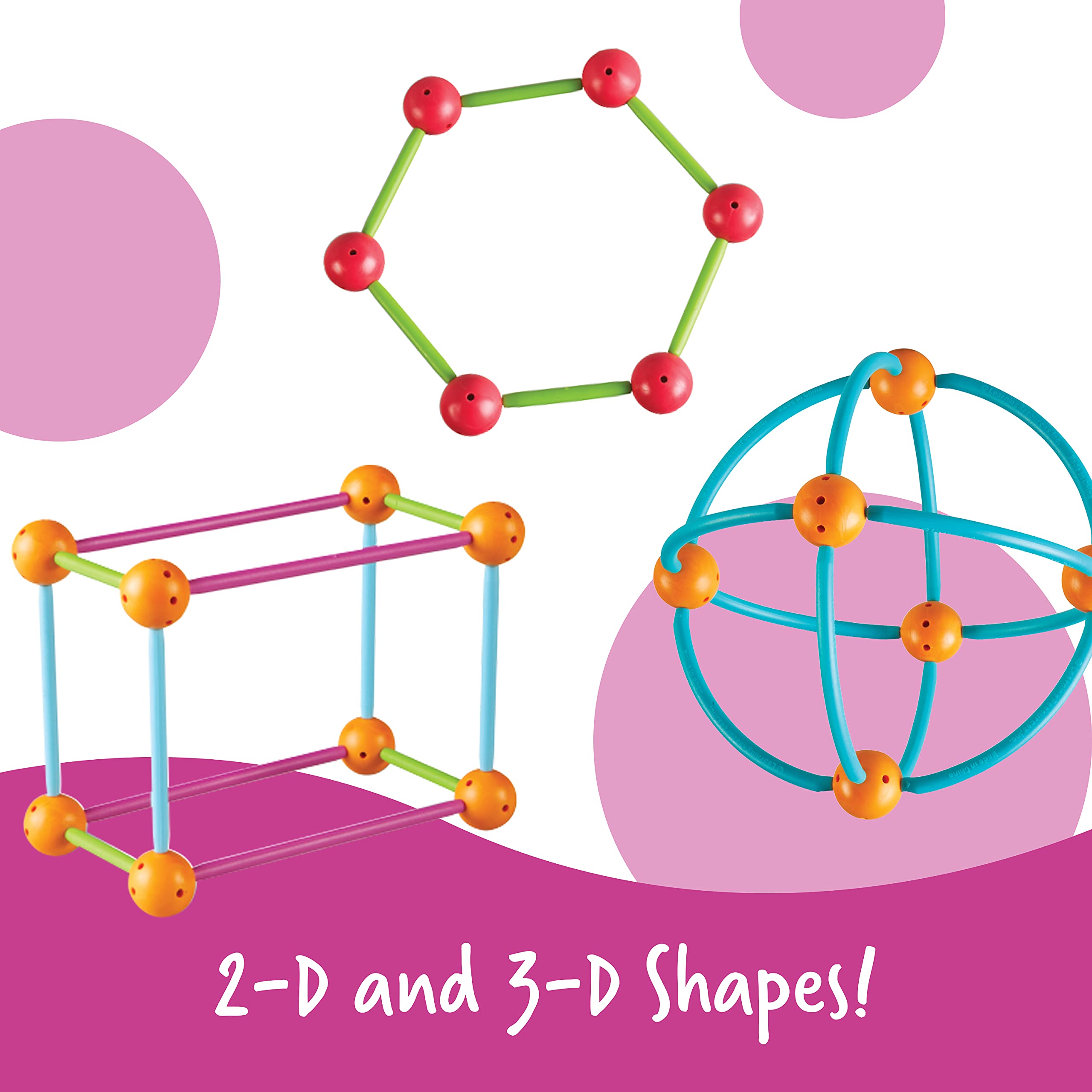 Foto 4 pulgar | Recursos De Aprendizaje De Geometry Set ¡sumérjase En Las Formas! 129 Piezas - Venta Internacional.
